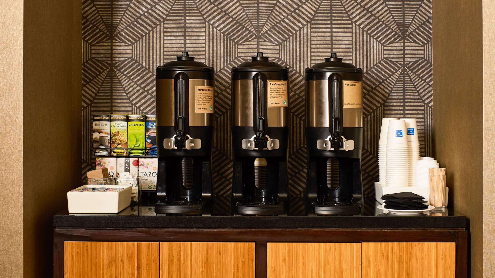 3 of 4 Hyatt House Seattle/Bellevue Meeting Space Coffee Setup