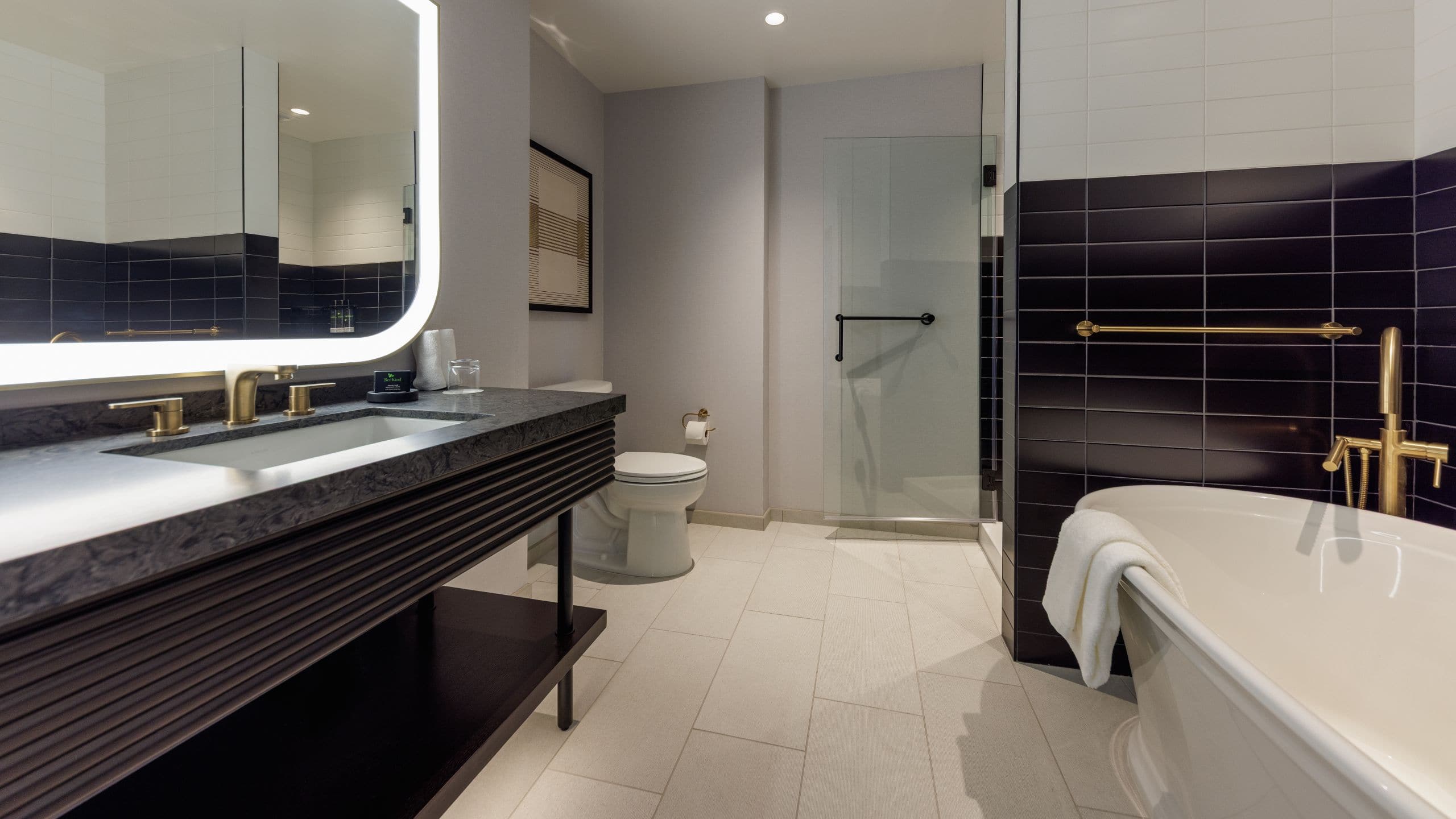 Hyatt Centric Chicago O’Hare Bathroom With Tub And Shower