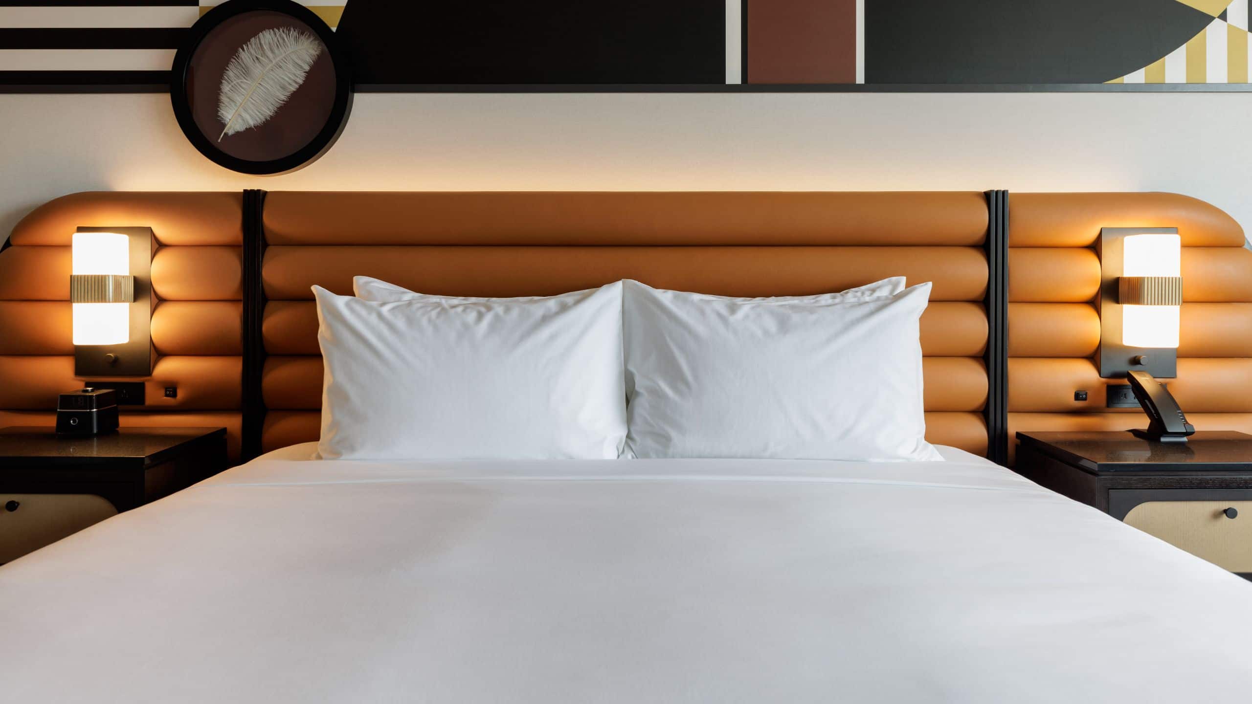2/5 Hyatt Centric Chicago O’Hare King Bed Headboard Detail Tight