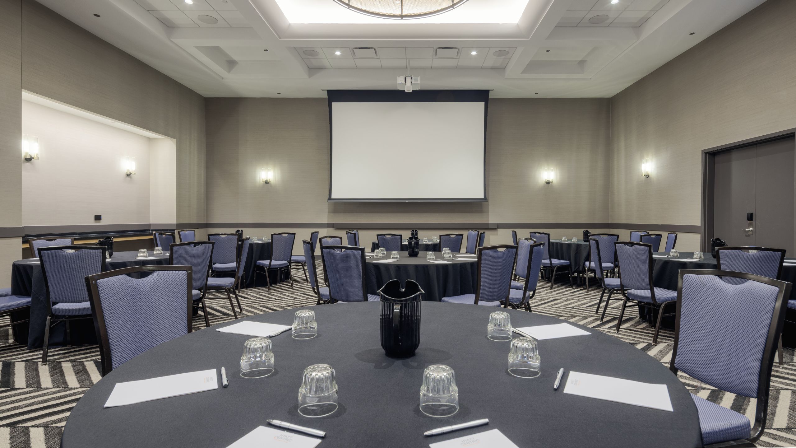 Hyatt Centric Chicago O’Hare Coleman Table Rounds Set Up