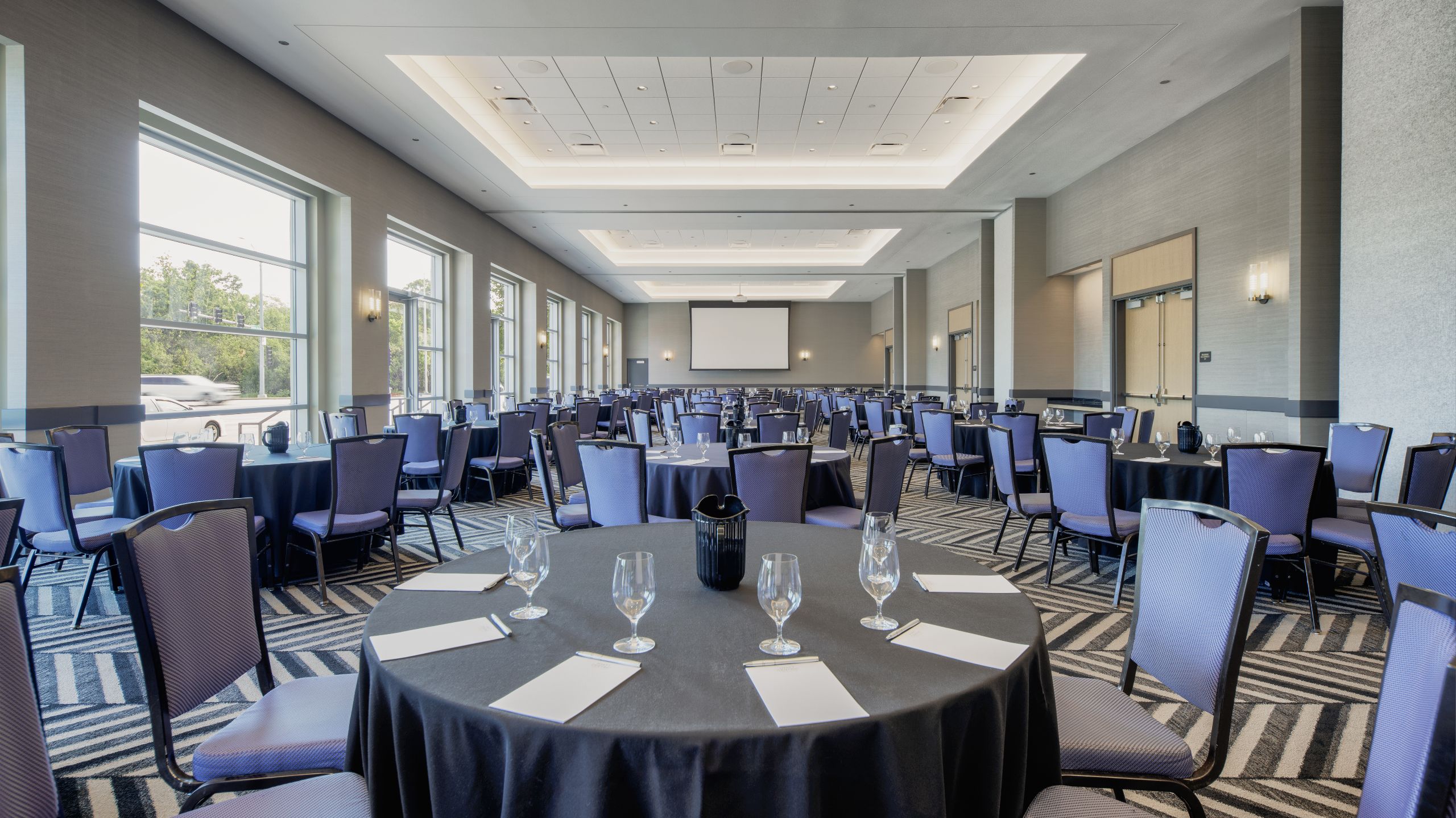 Hyatt Centric Chicago O’Hare Lindberg Ballroom Set In Rounds