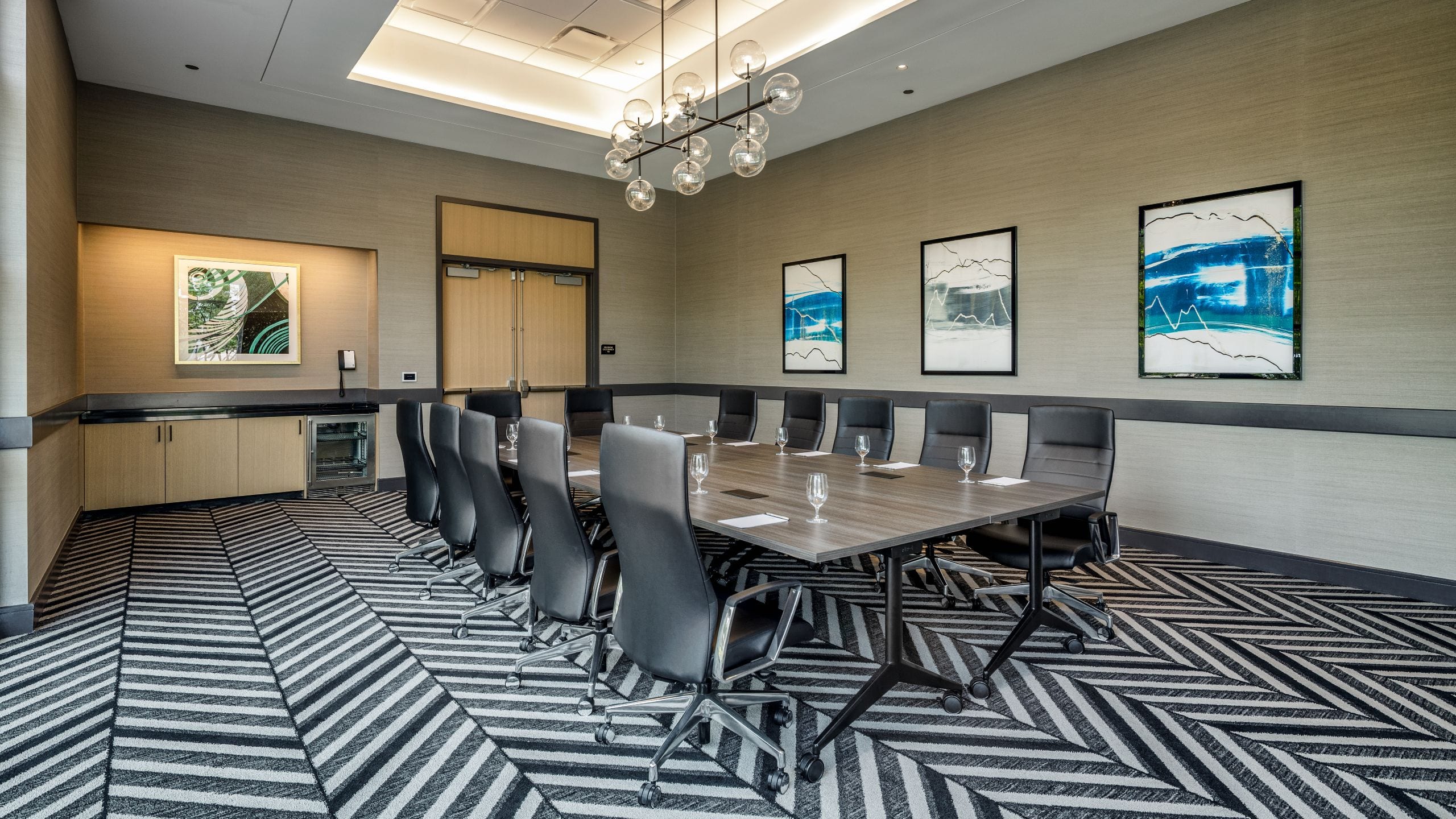 1 of 1 Hyatt Centric Chicago O’Hare Earhart Boardroom Table