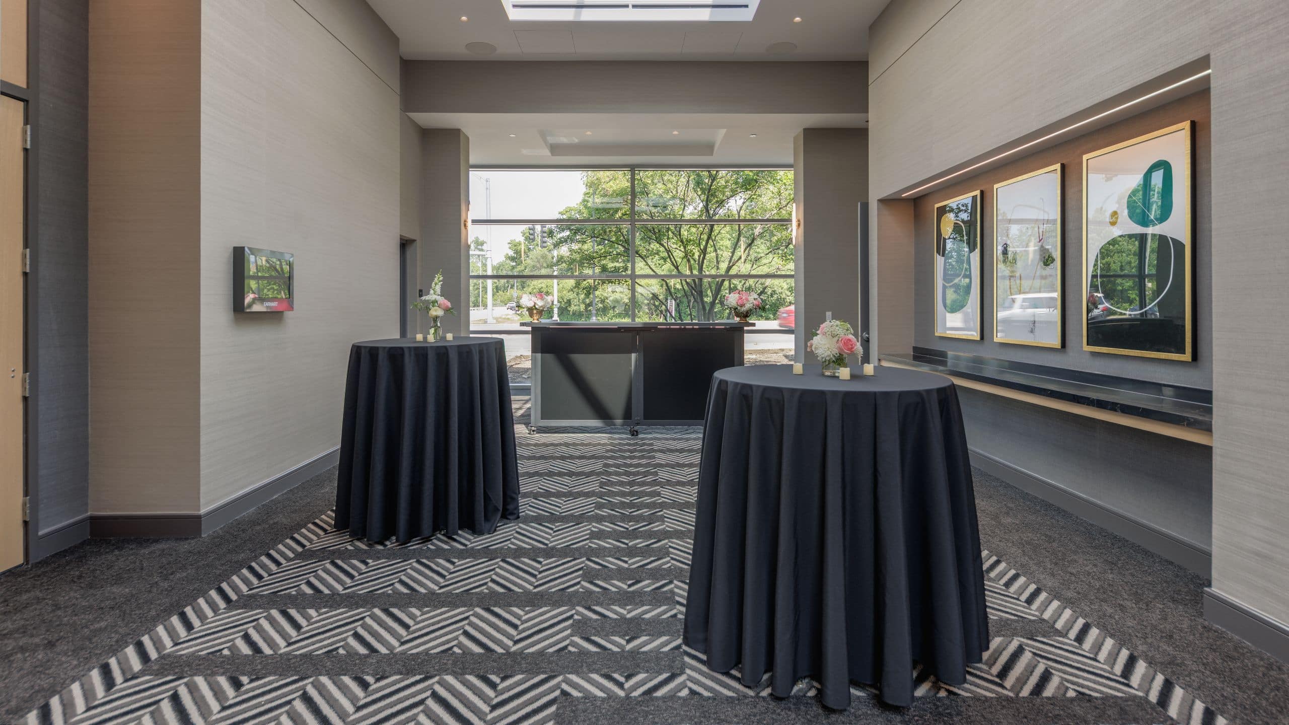 Hyatt Centric Chicago O’Hare Prefunction Space Reception Set Up