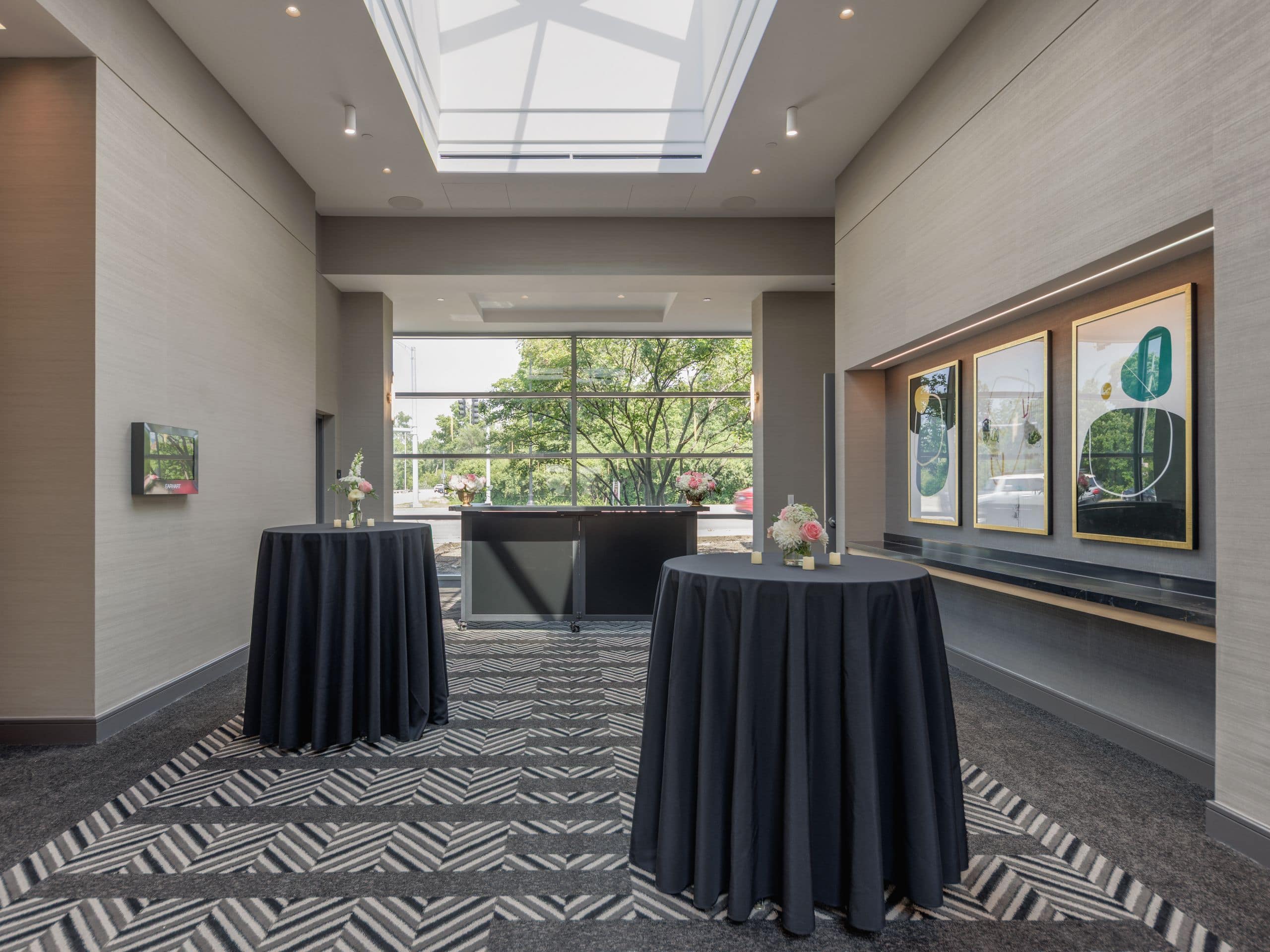 Hyatt Centric Chicago O’Hare Prefunction Space Reception Set Up