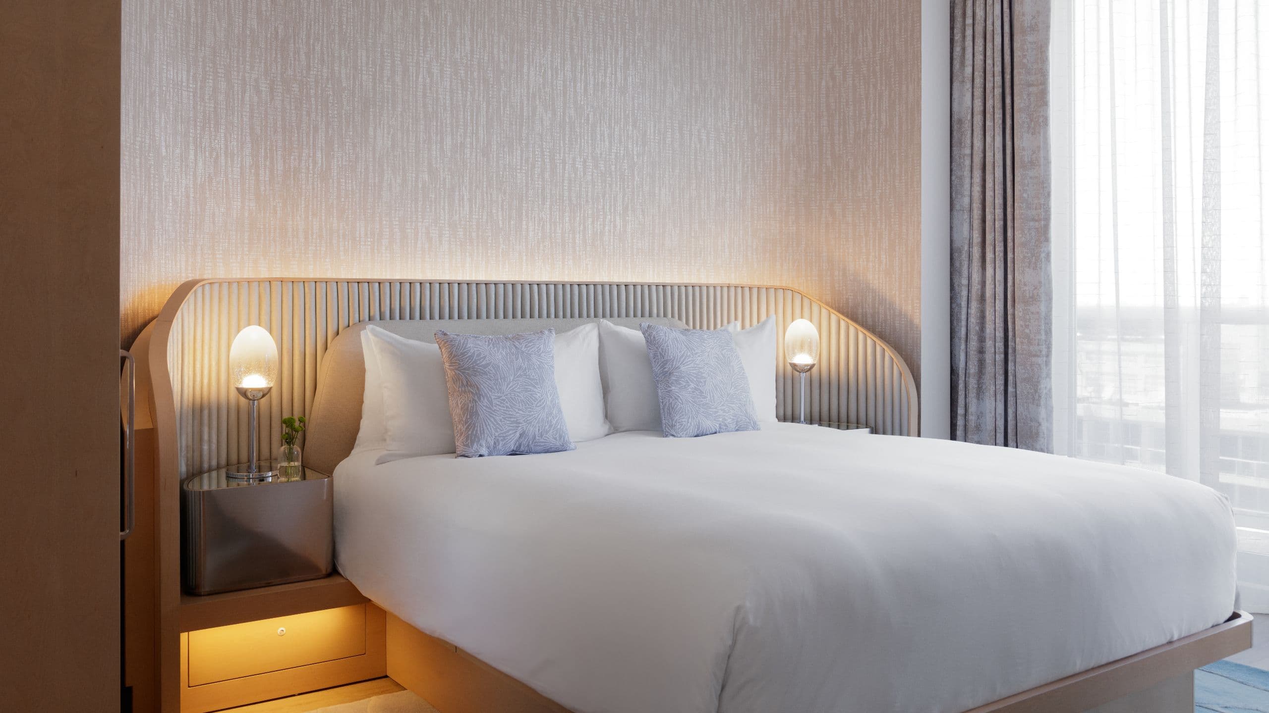 Andaz Miami Beach Panoramic Oceanview Second Bedroom Curtains Closed