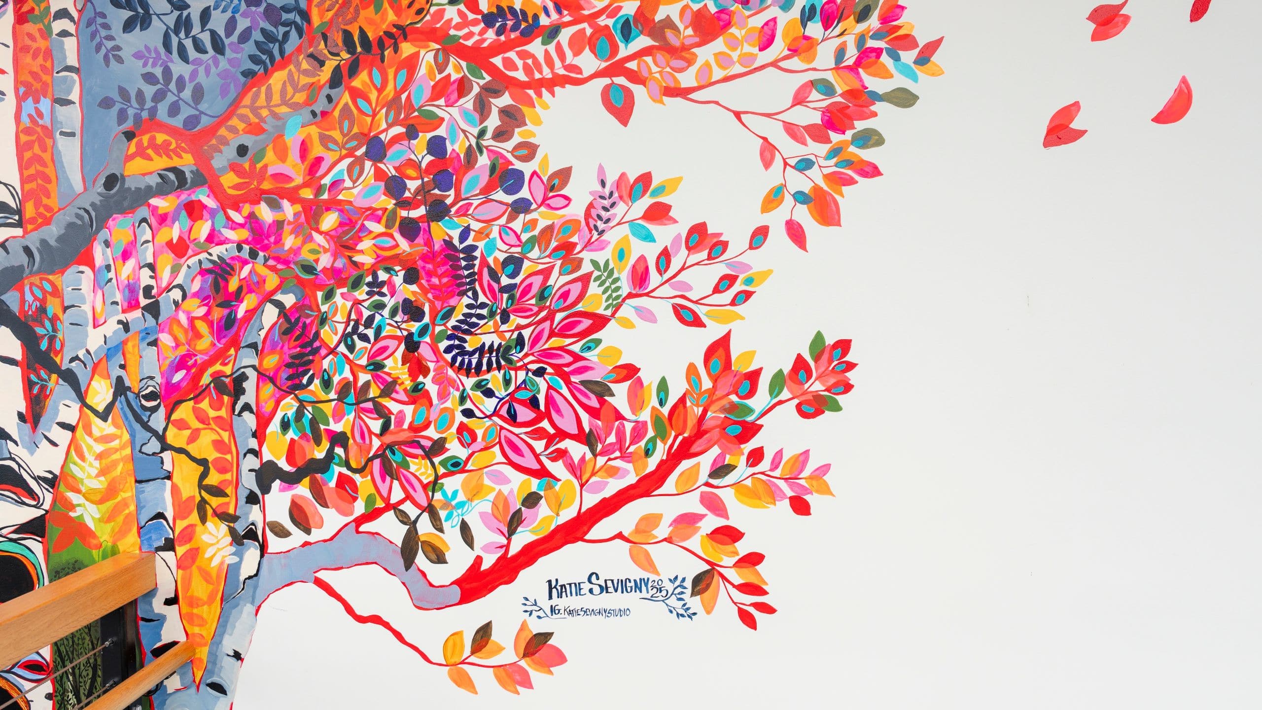 The Wildbirch Hotel Artist Katie Sevigny Birch Trees