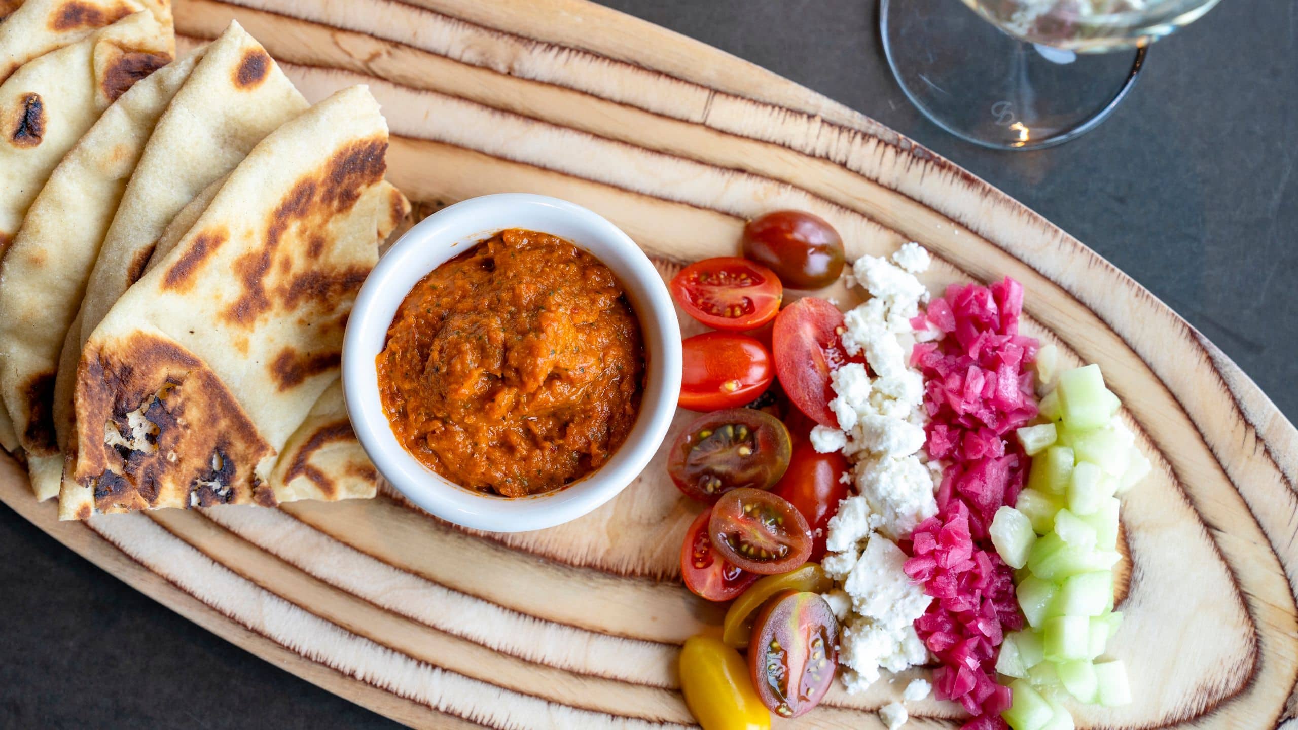 The Wildbirch Hotel Closeup Hummus Platter At Crimson