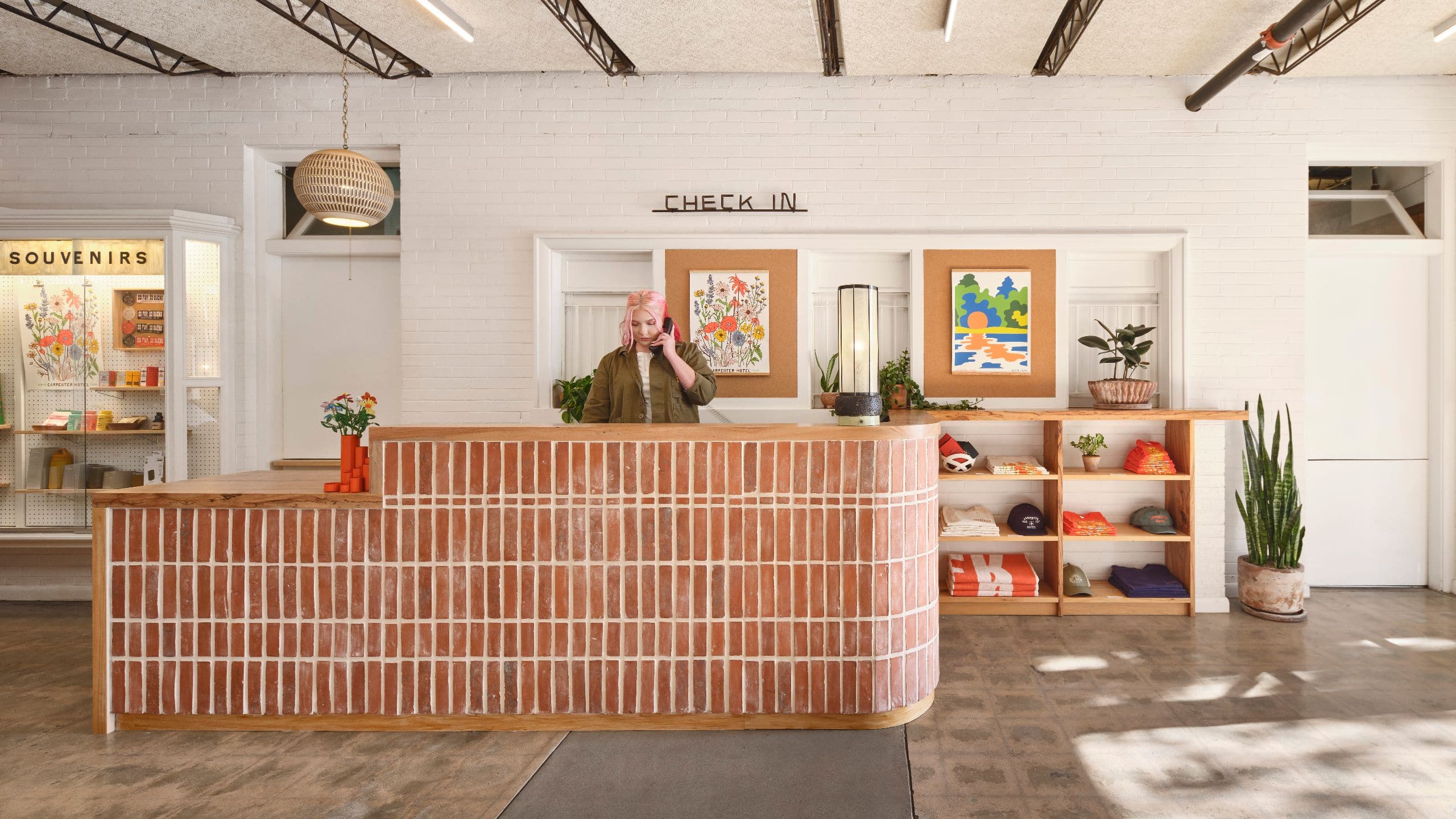 Carpenter Hotel, Bunkhouse Hotels Lobby Check in