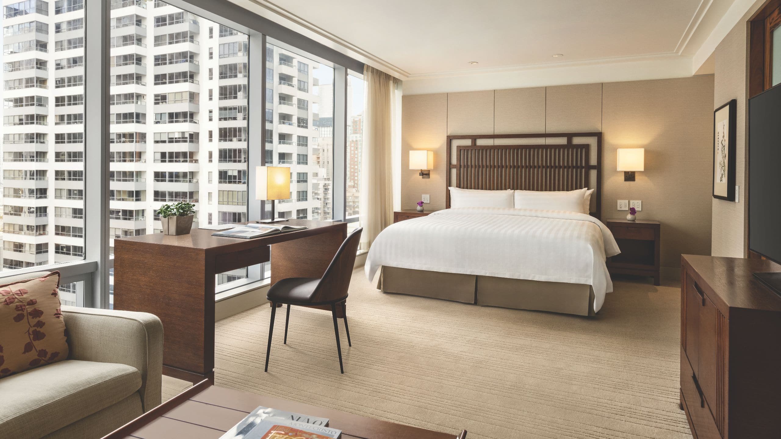 1 of 2 Hyatt Vancouver Downtown Alberni Deluxe King Room Wide