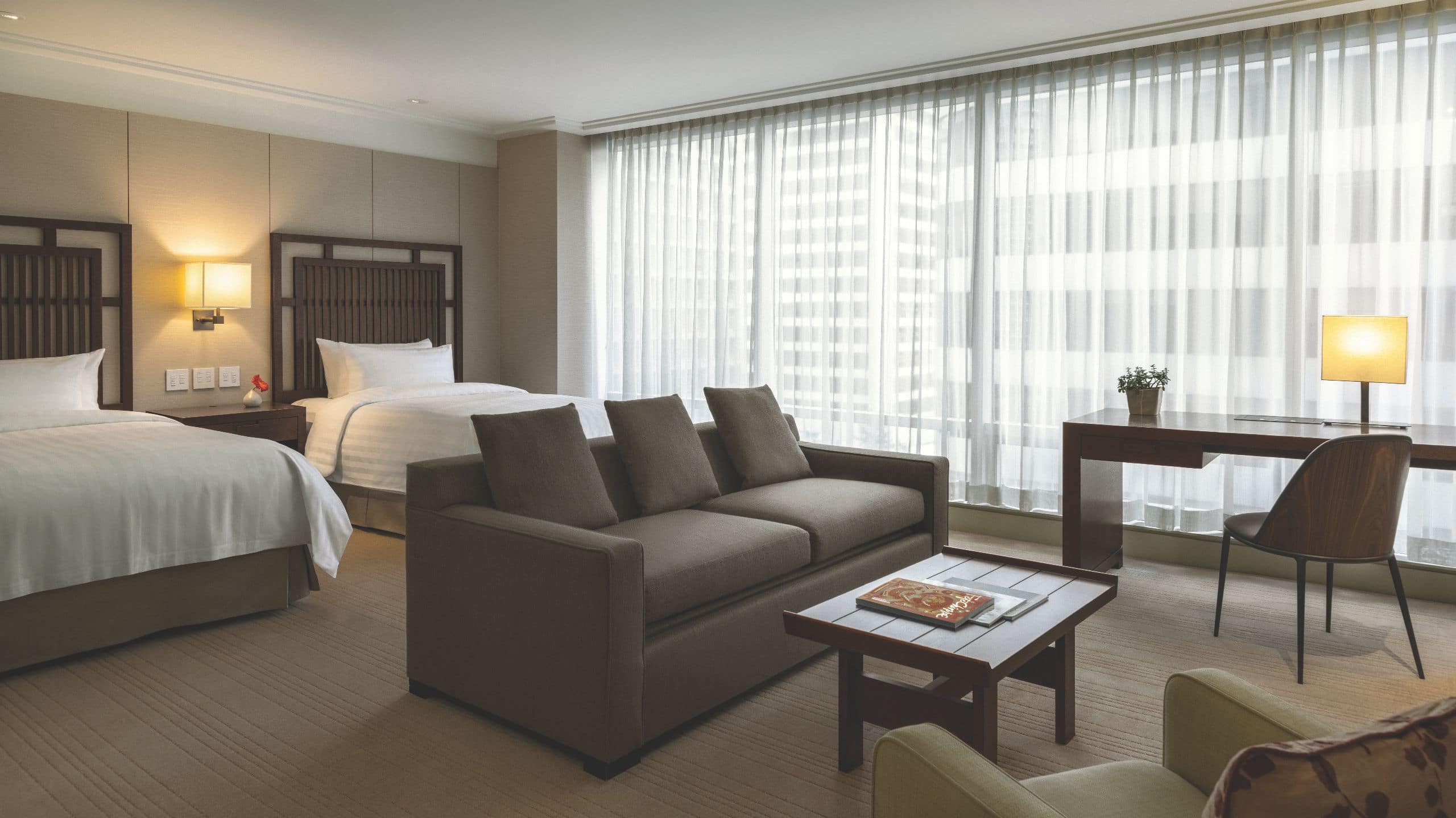 1 of 3 Hyatt Vancouver Downtown Alberni Two Doubles Deluxe Guestroom