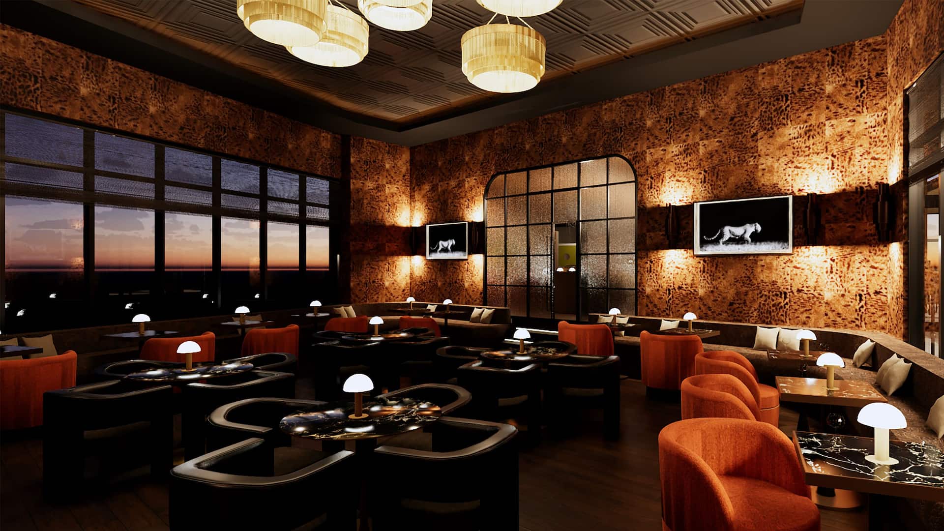 2 of 2 Hyatt House Washington DC / Downtown / Convention Center Haven Dining Area And View