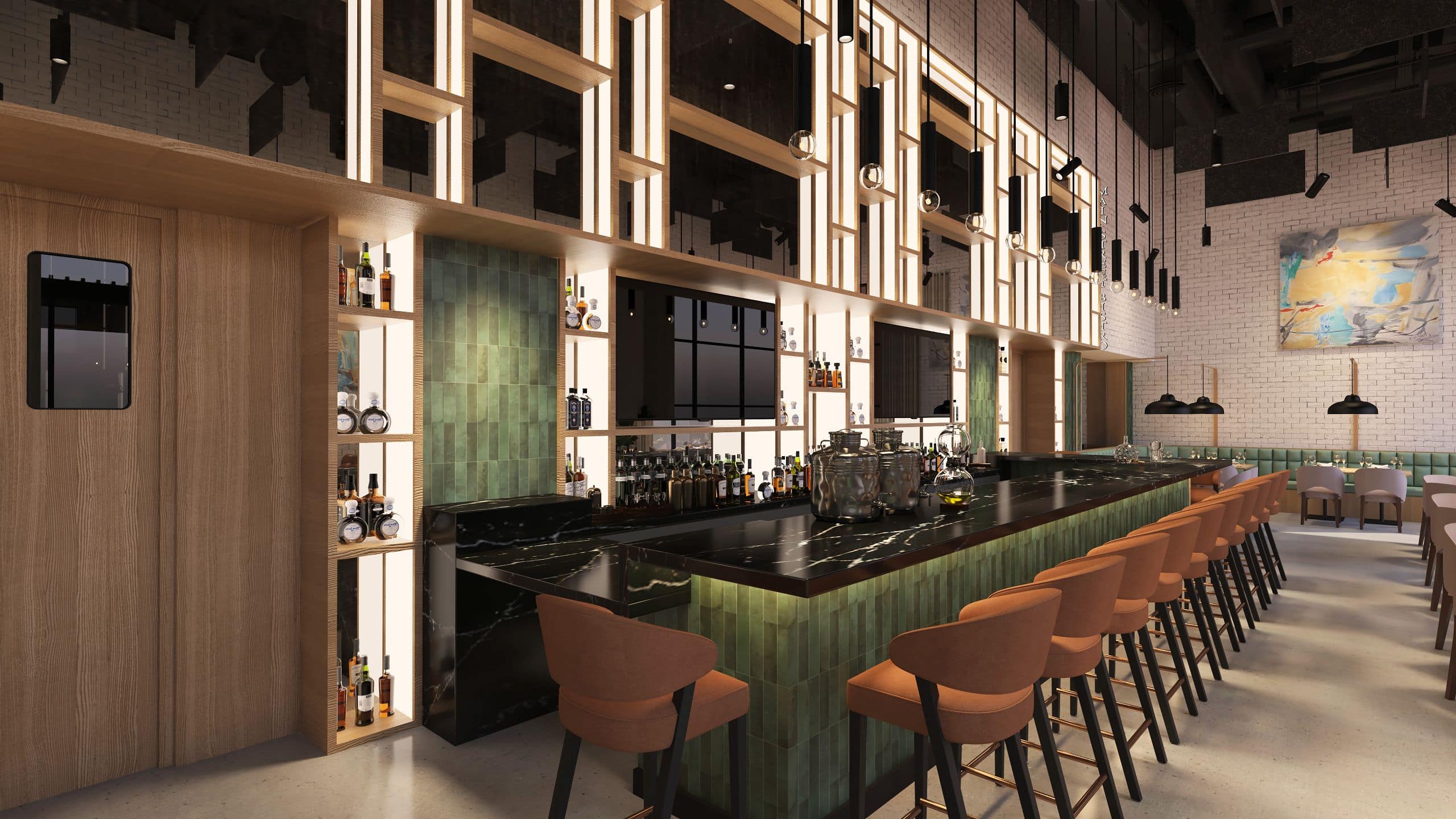 Caption by Hyatt Chattanooga Downtown Bar Detail