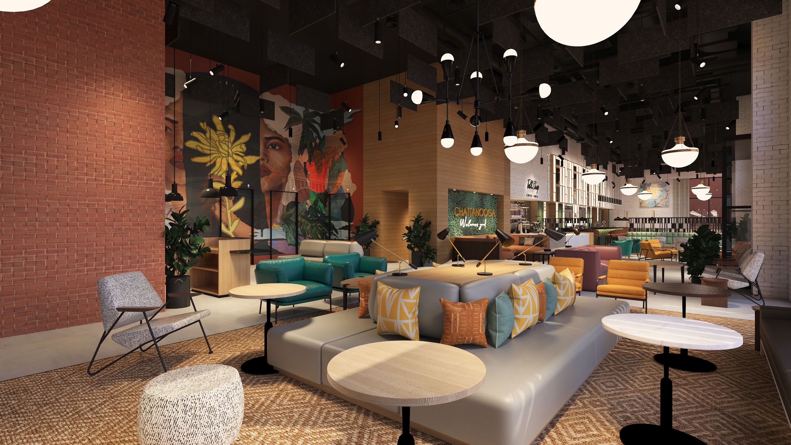 Caption by Hyatt Chattanooga Downtown Lobby Seating