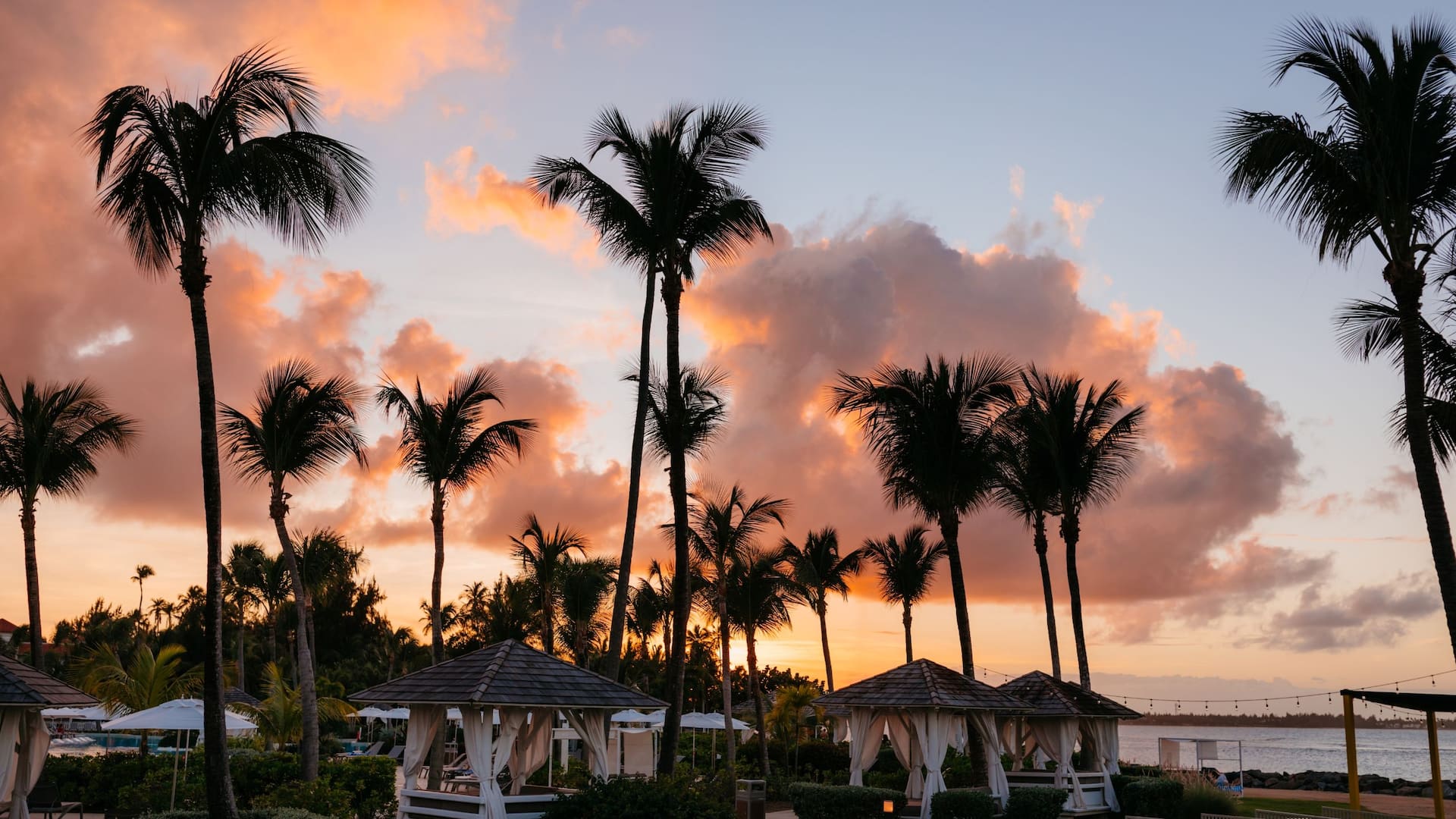 Hyatt Regency Grand Reserve Puerto Rico Cabanas At The Beach And Sunset
