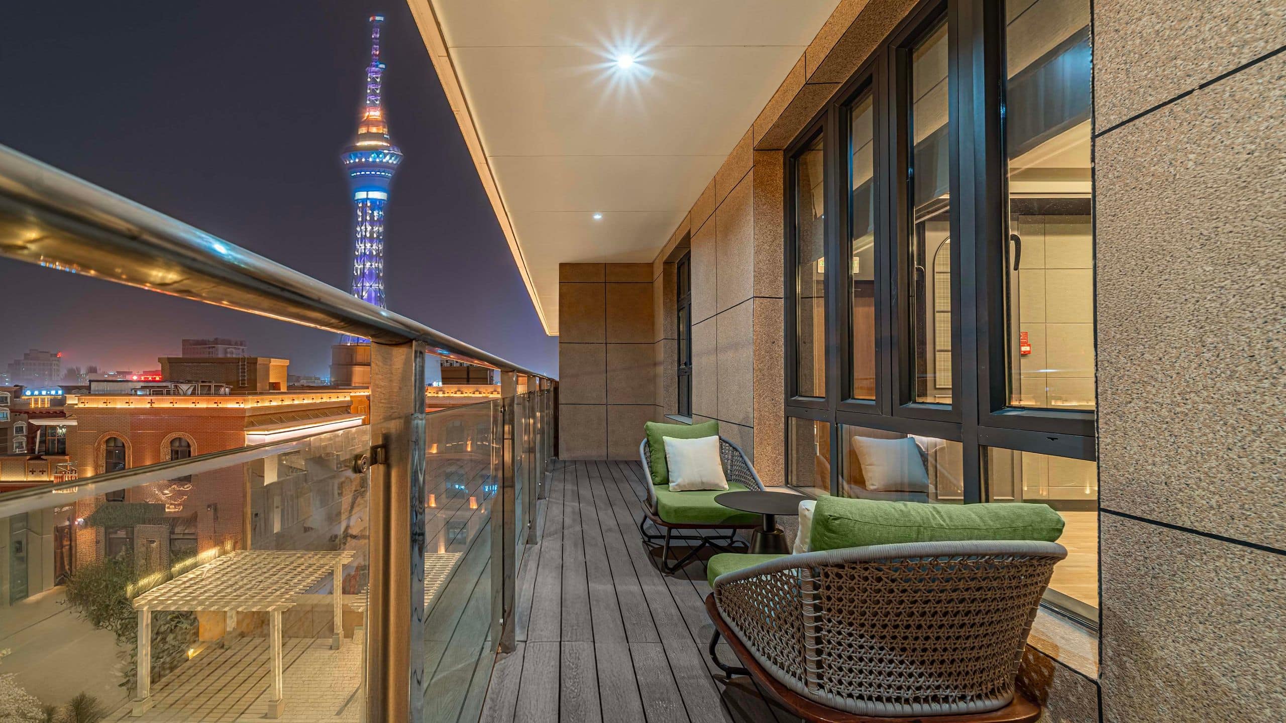 第 4，共 4 UrCove Kashgar Ancient City Executive Terrace King Night View