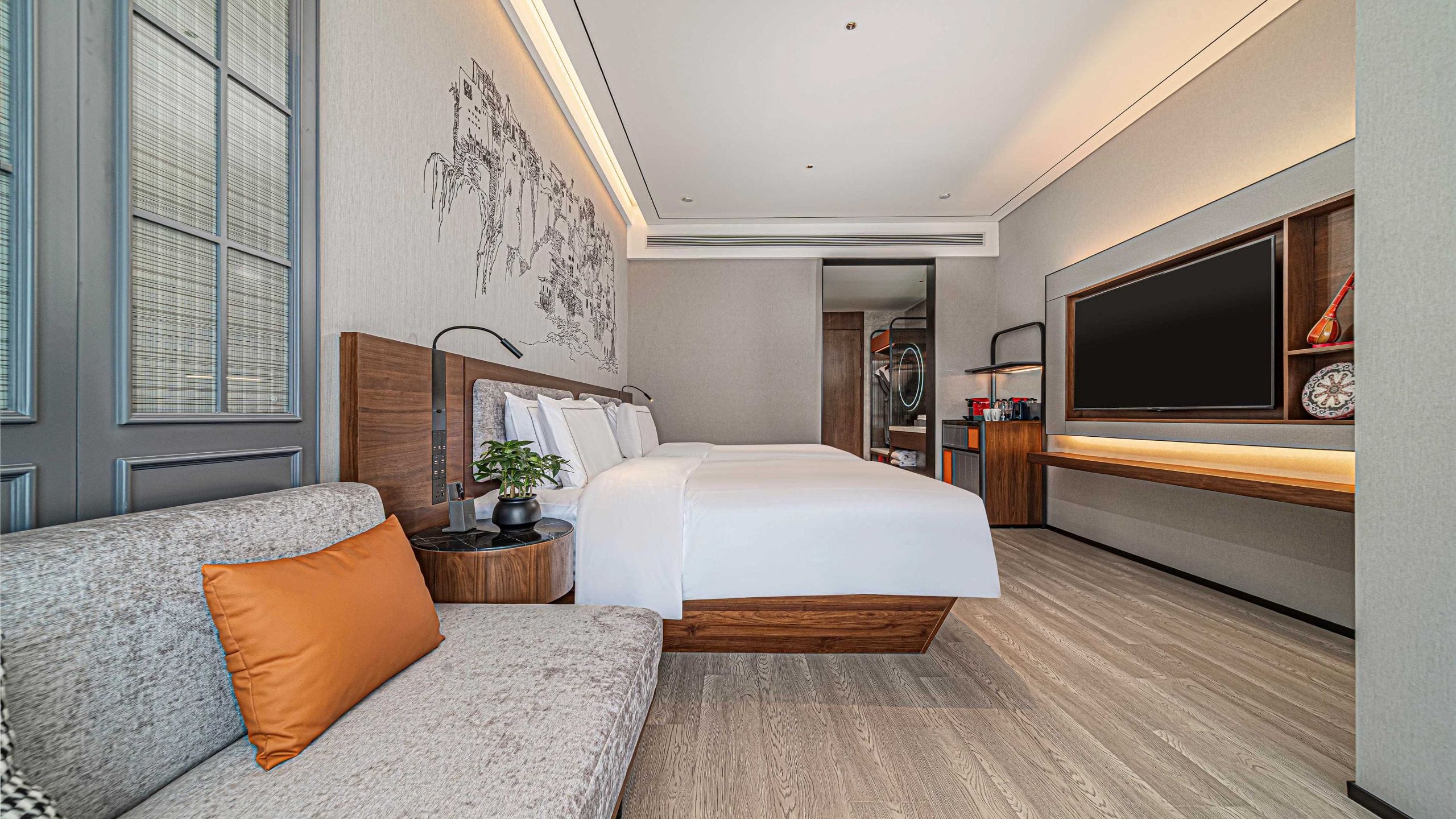 第 2，共 3 UrCove Kashgar Ancient City Executive Terrace Twin Sofa