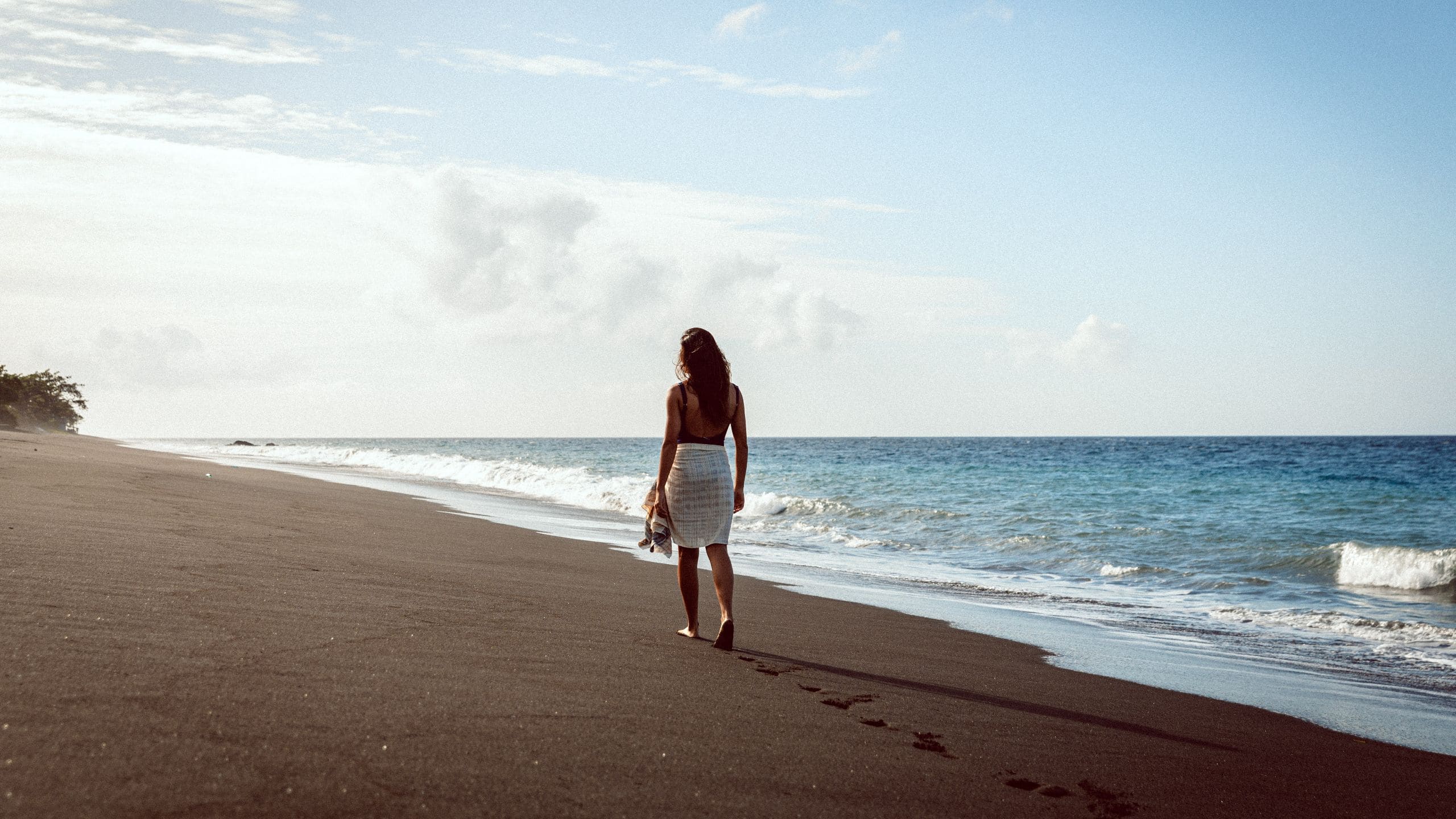 Alila Woman Beach Walking