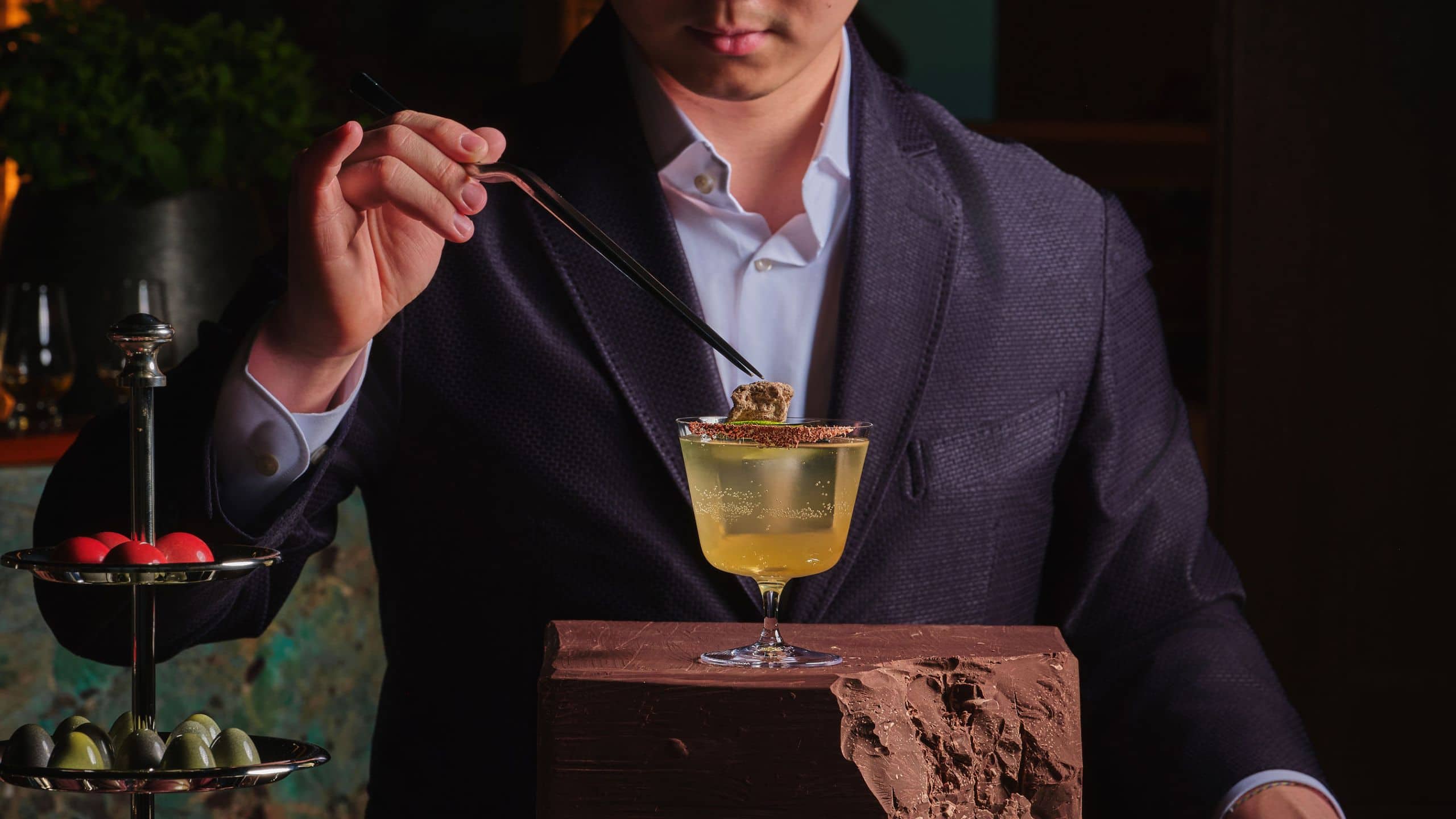 Park Hyatt Kuala Lumpur Bartender Garnishing Cocktail