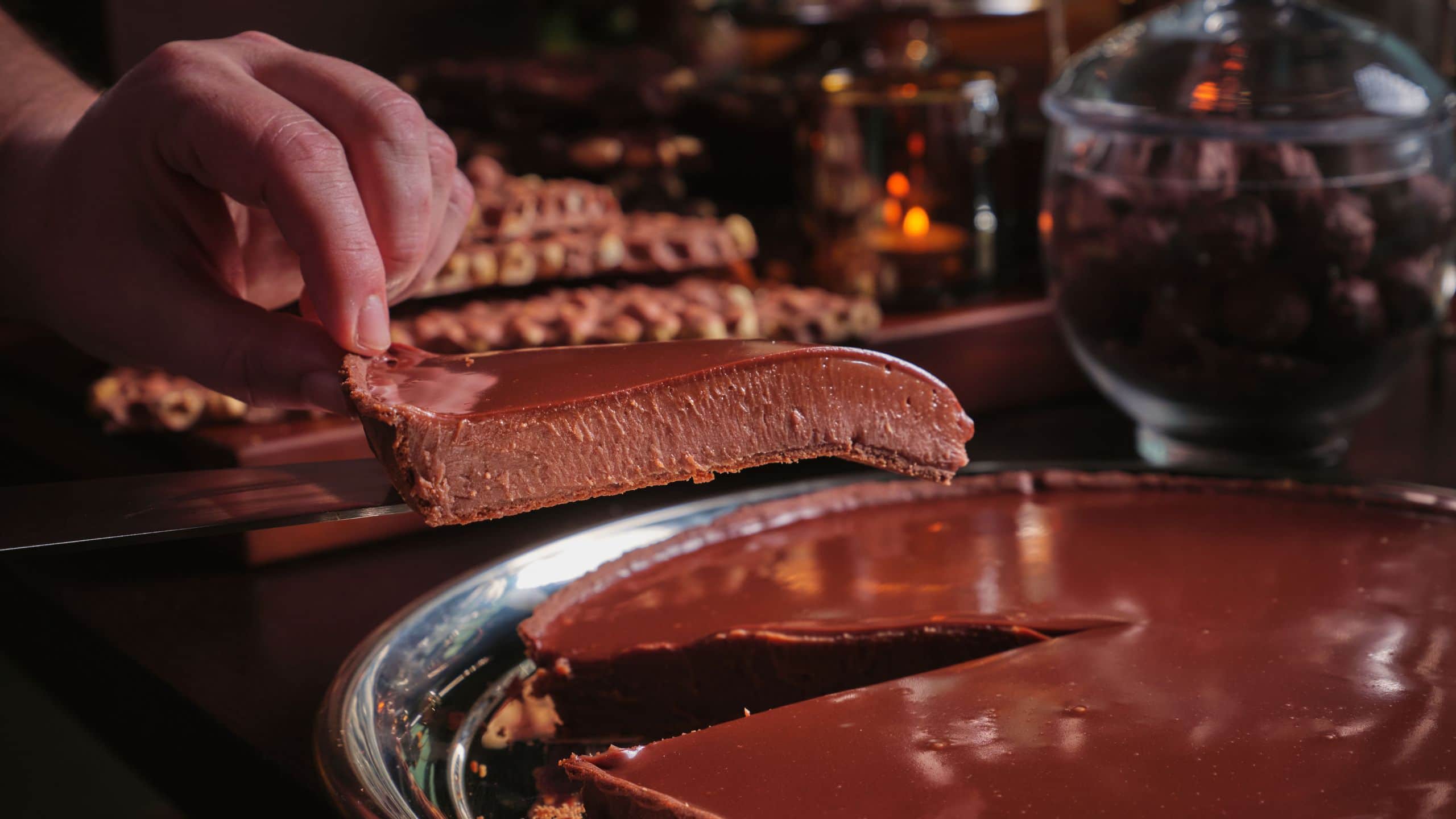 Park Hyatt Kuala Lumpur Serving Chocolate Tart