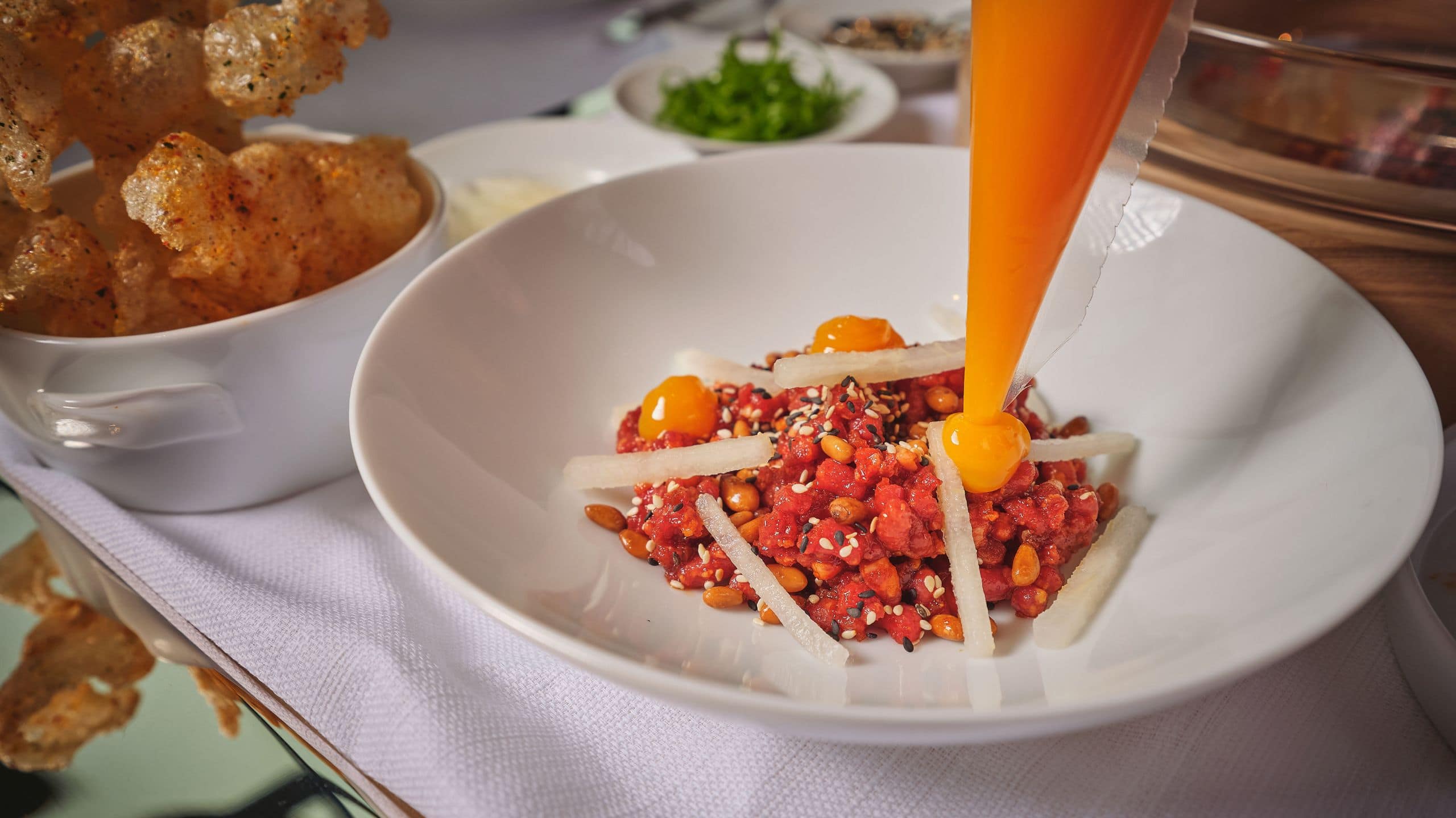 Park Hyatt Kuala Lumpur Beef Tartare Plating