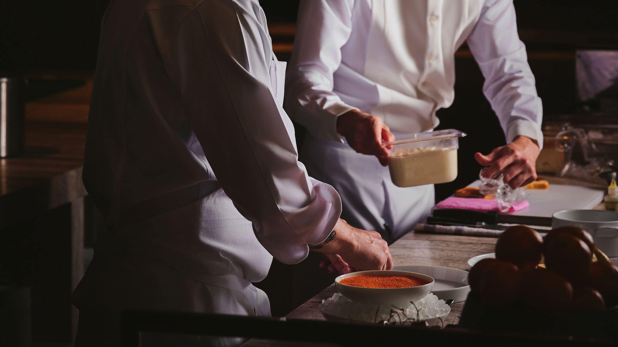 Park Hyatt Kuala Lumpur Chefs Prepping Food