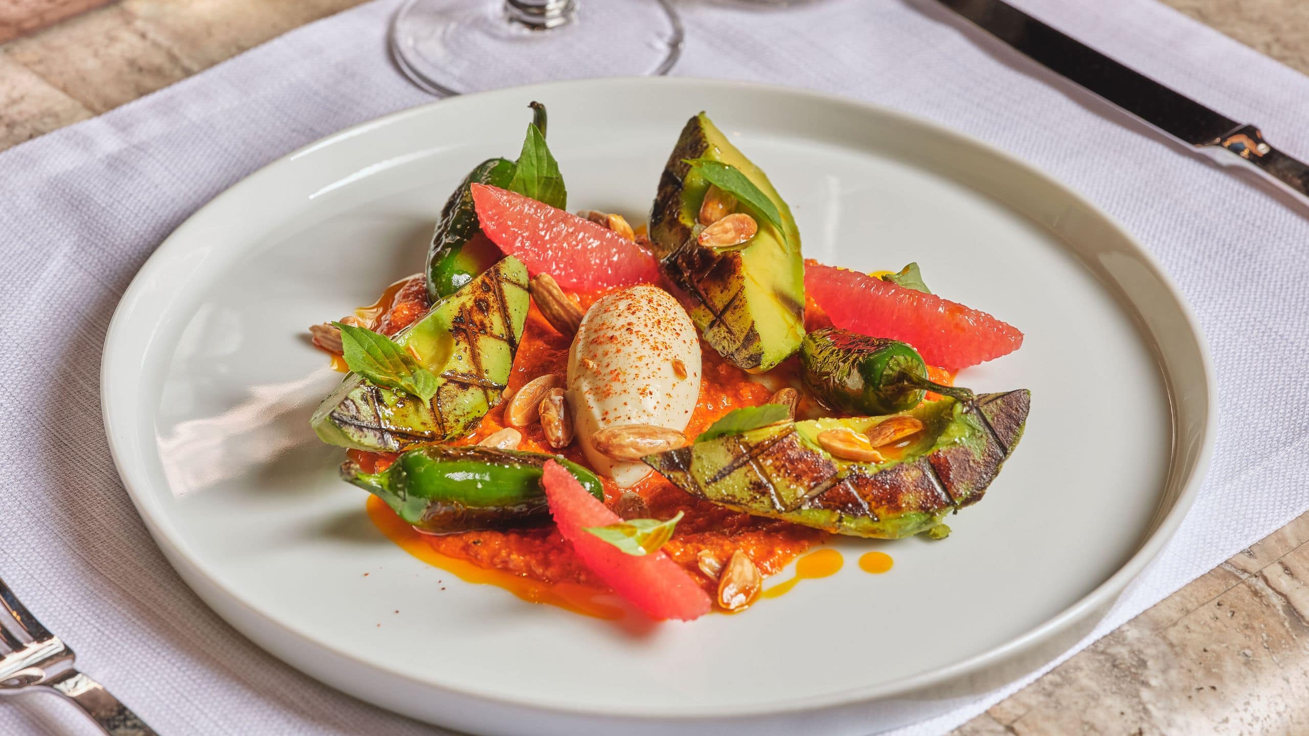 Park Hyatt Kuala Lumpur Grilled Avocado Front View