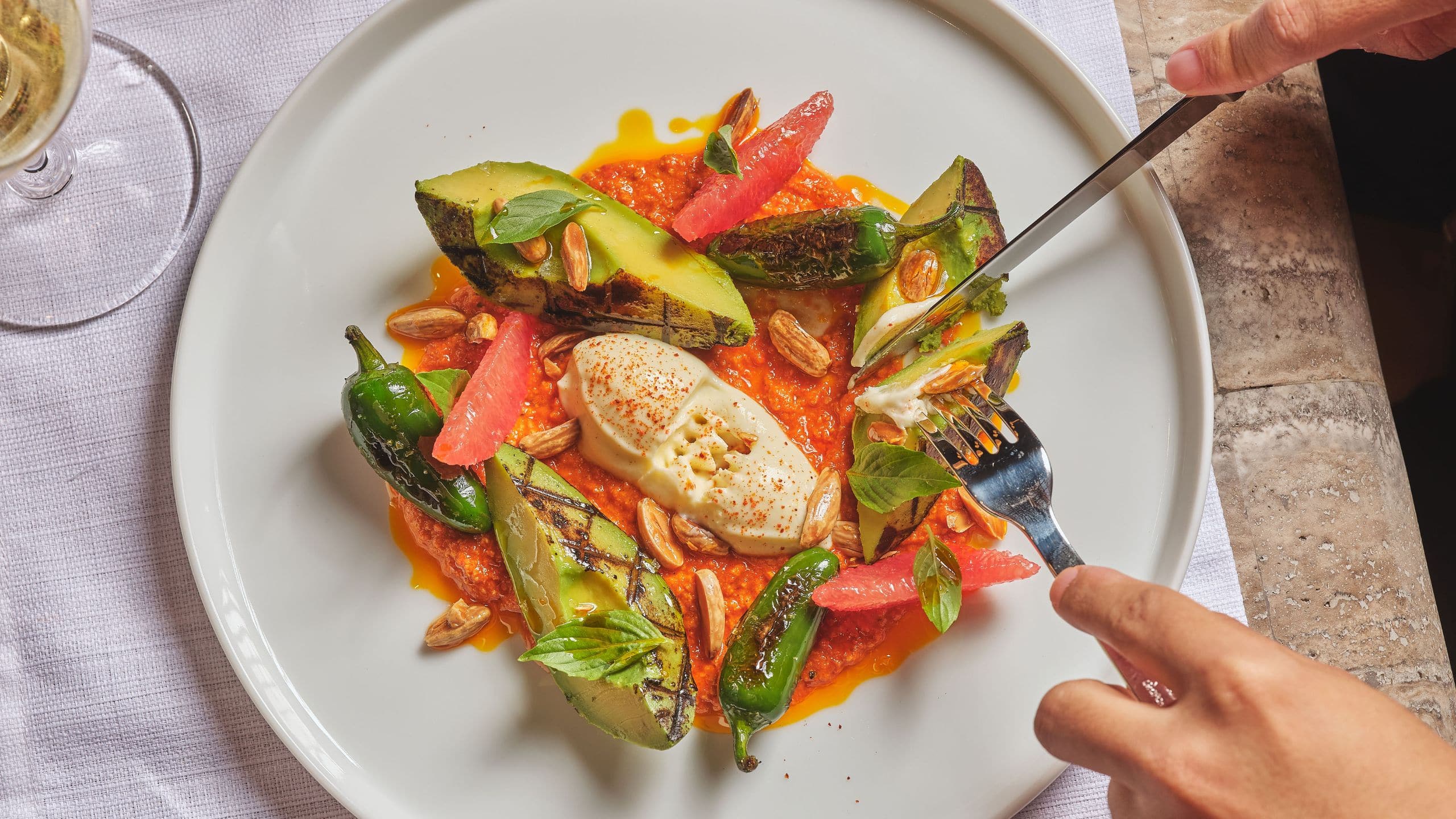 Park Hyatt Kuala Lumpur Grilled Avocado Top Down