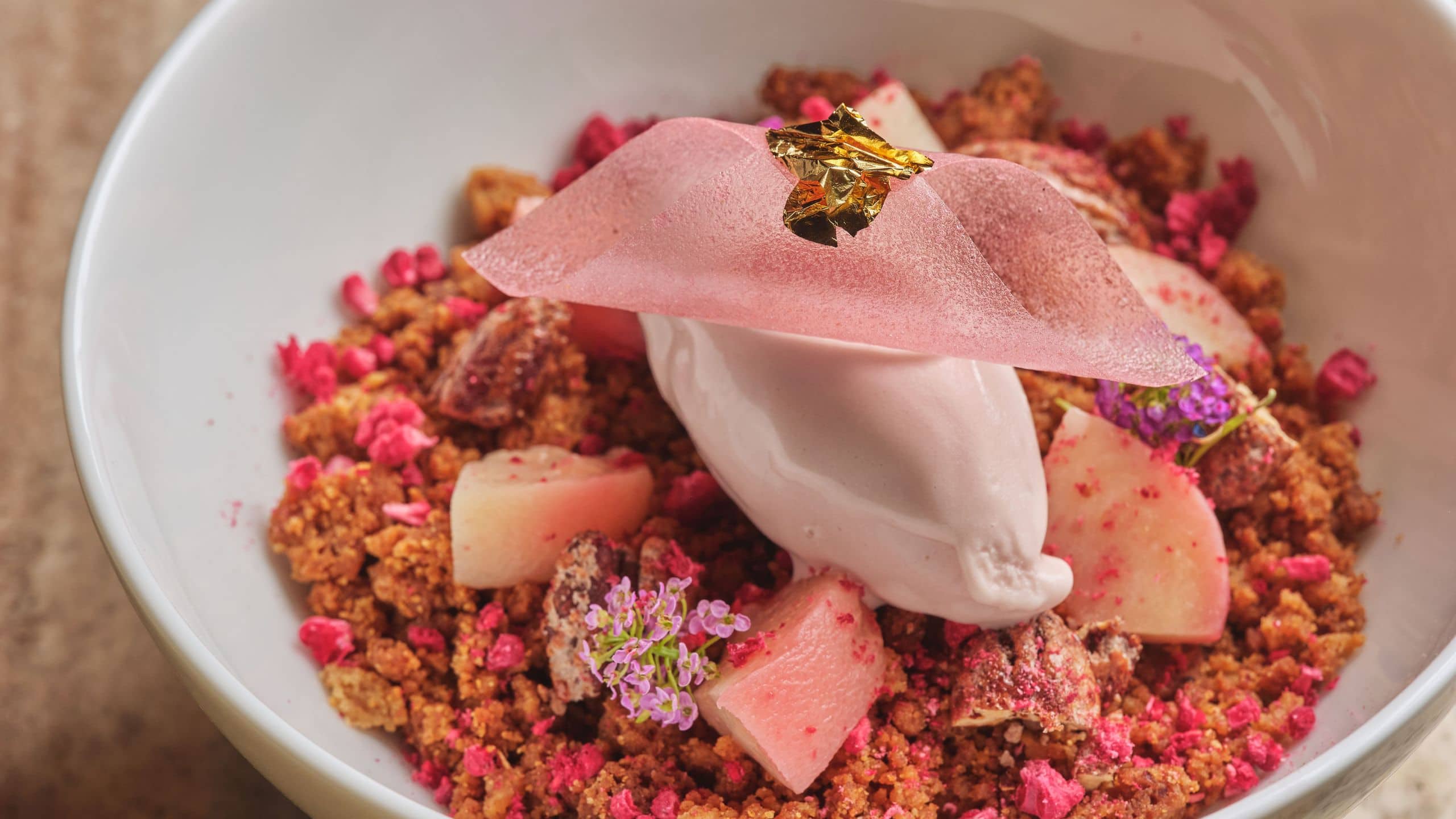 Park Hyatt Kuala Lumpur Peach Crumble Close Up
