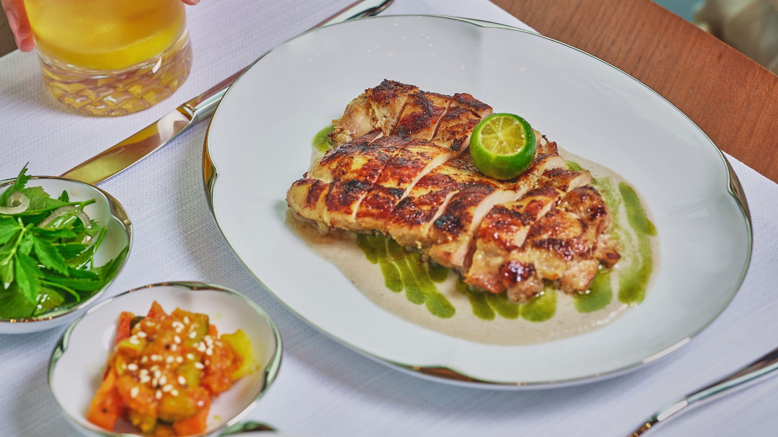 Park Hyatt Kuala Lumpur Chicken Percik Pudina Dish