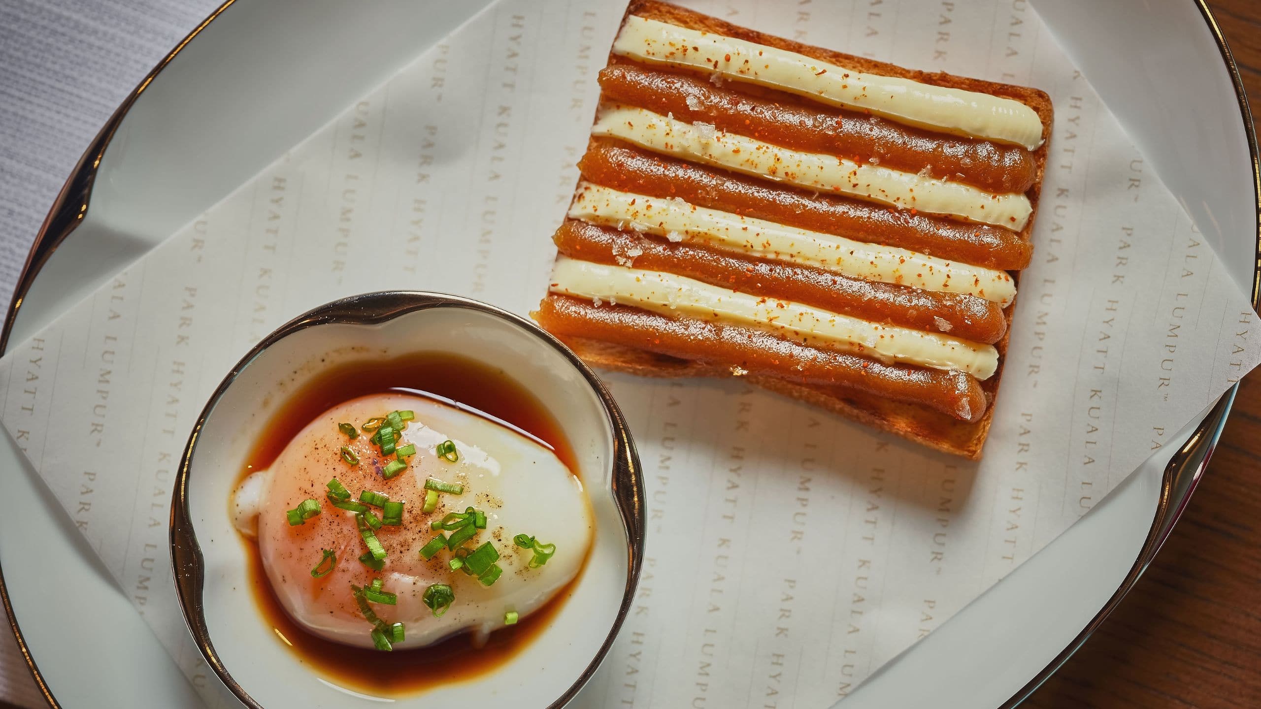 Park Hyatt Kuala Lumpur Kaya Toast Top Down