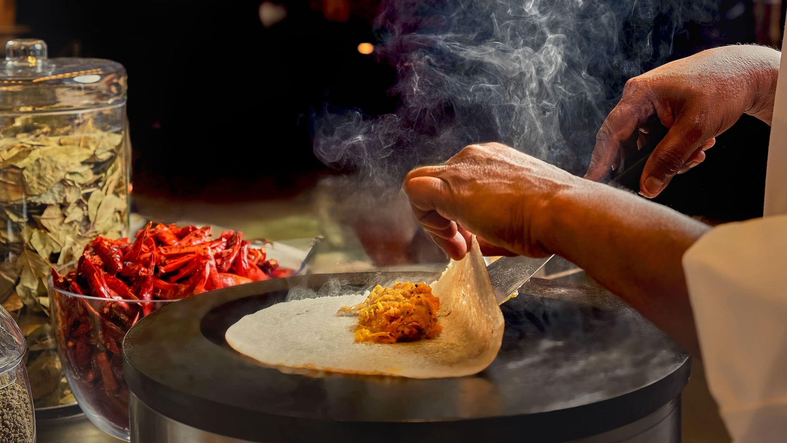Park Hyatt Kuala Lumpur Masala Dosa Chef Live Action