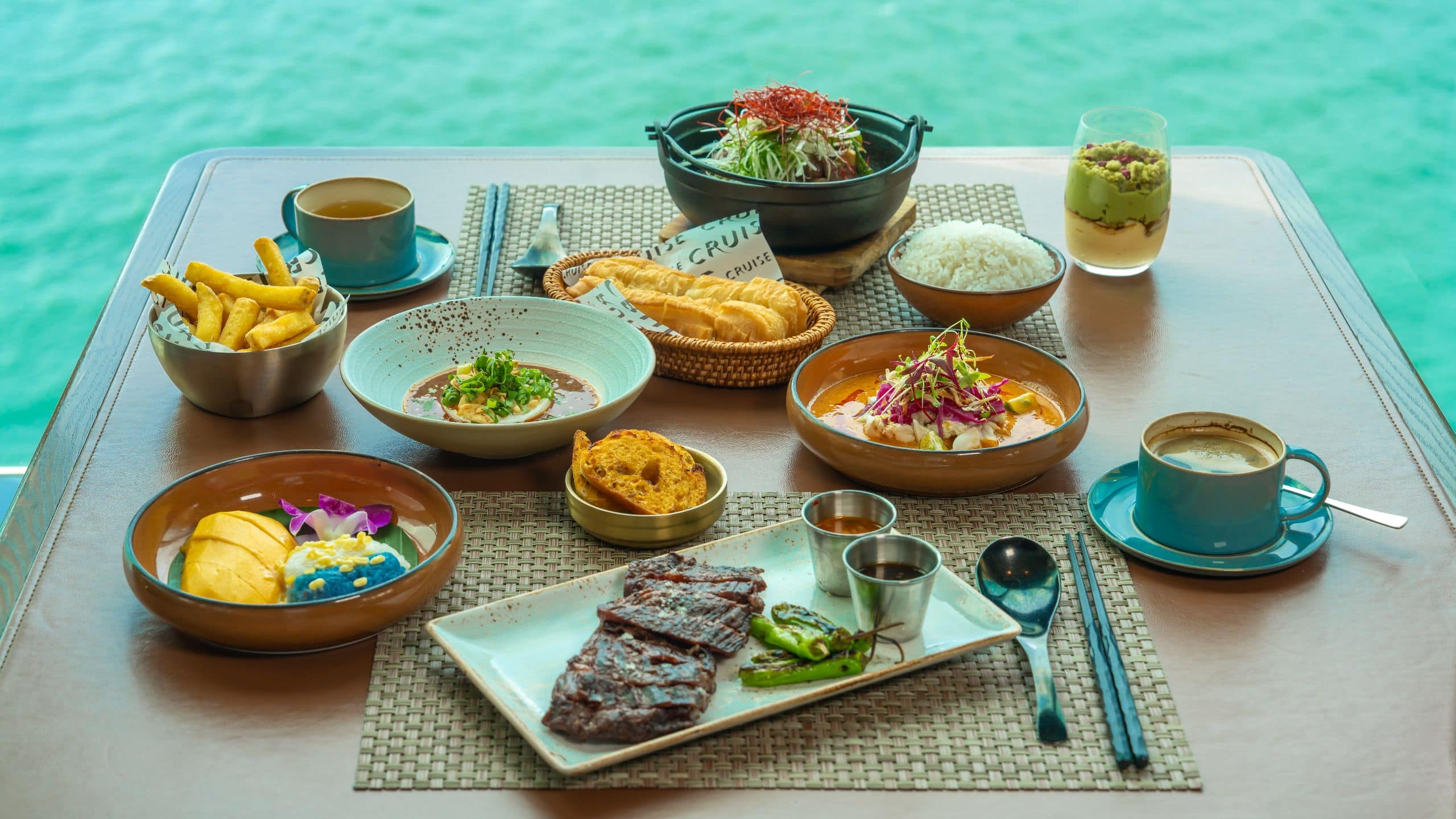 Hyatt Centric Victoria Harbour Hong Kong Cruise Lunch Steaks