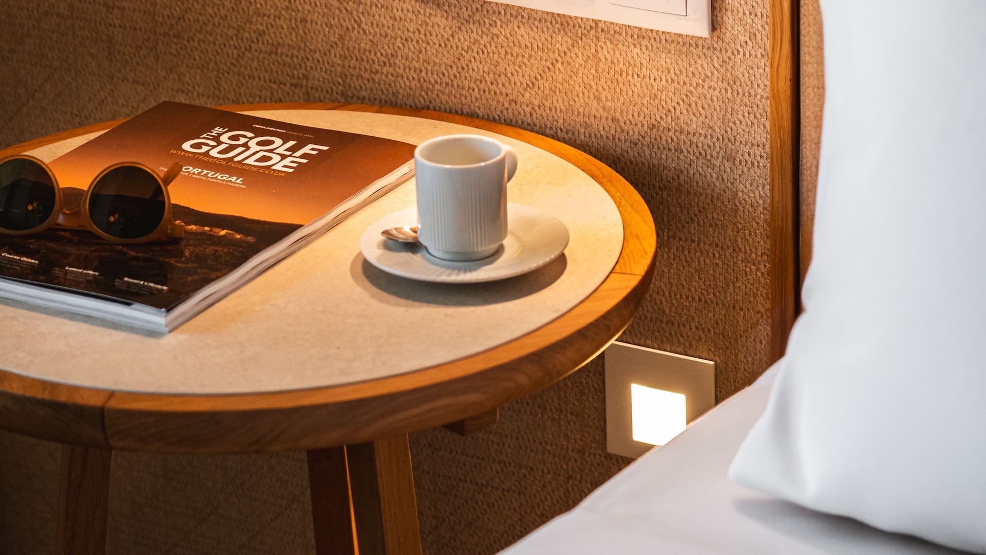 3 of 4 Hyatt Regency Vilamoura Algarve Guestroom Night Table Detail