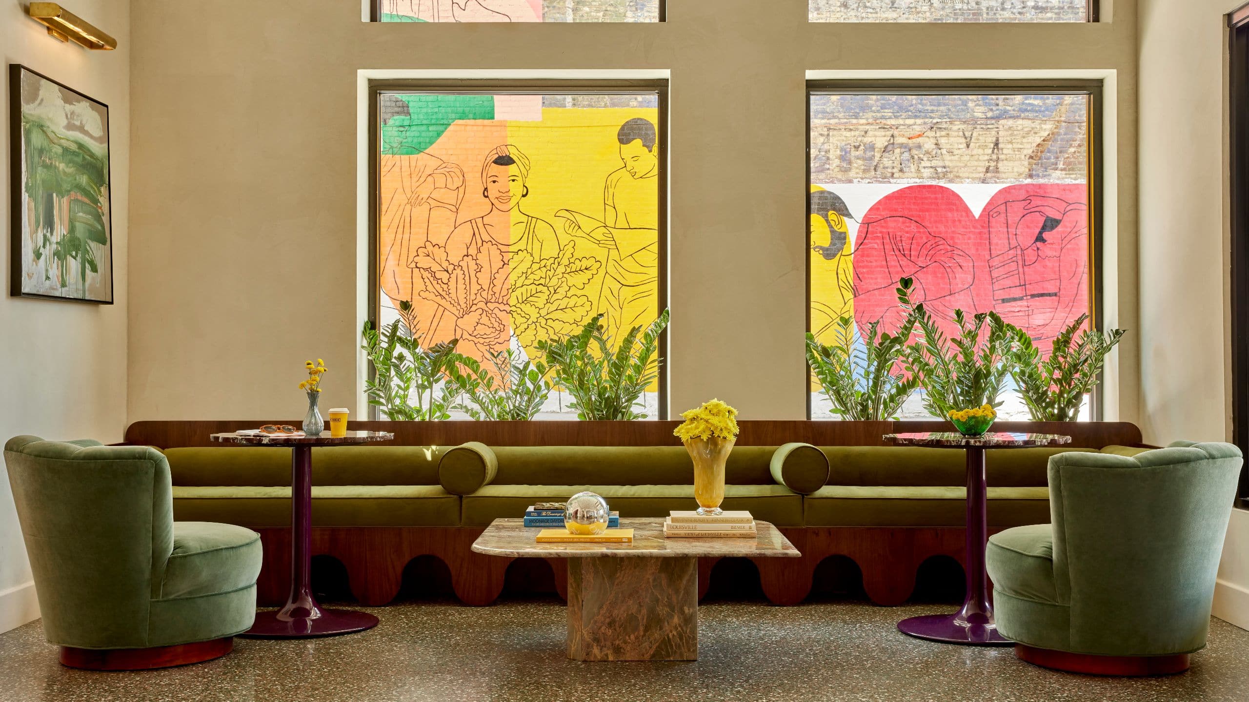 Hotel Genevieve Lobby Rosettes