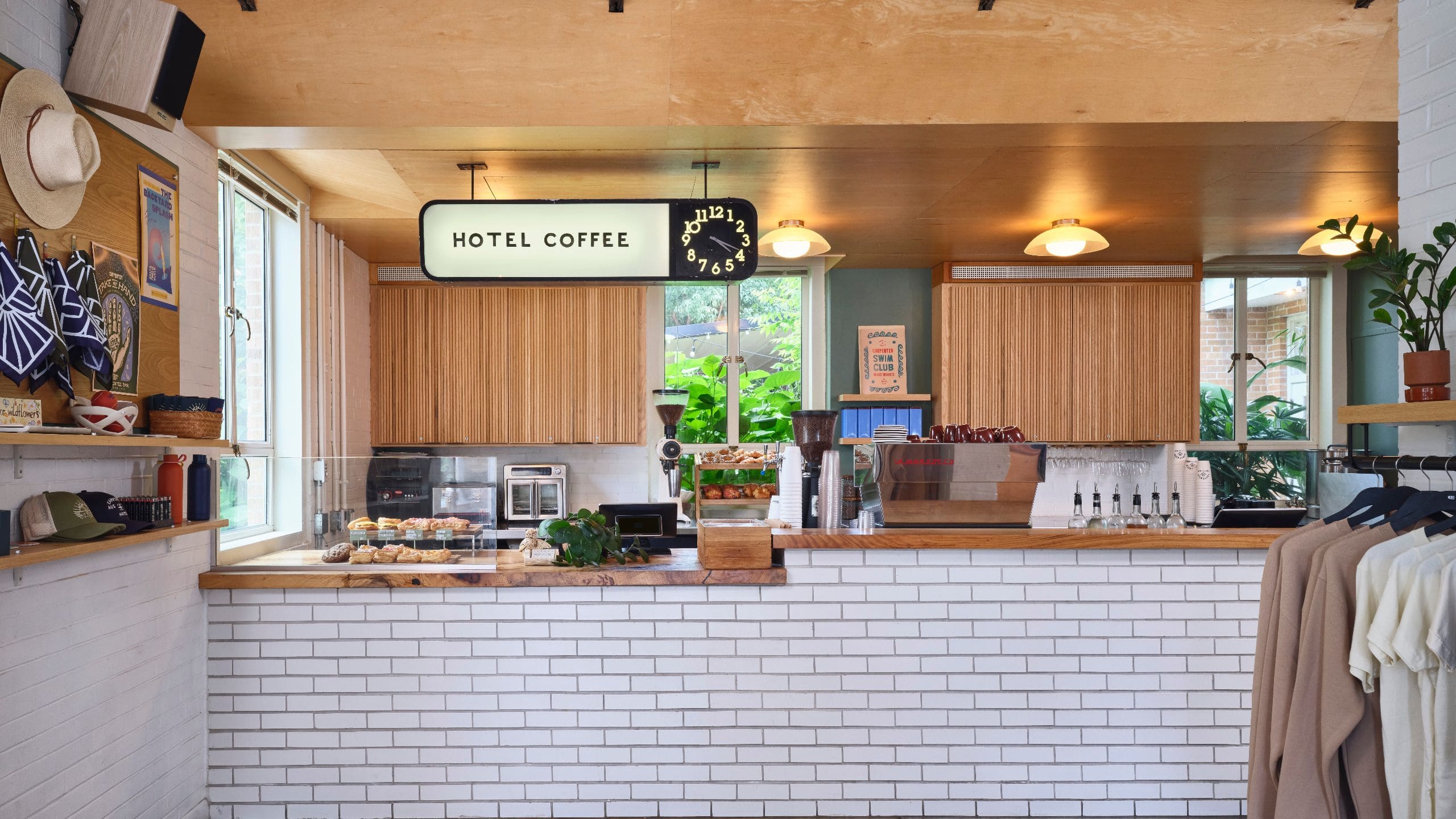 Carpenter Hotel, Bunkhouse Hotels Coffee Bar Counter