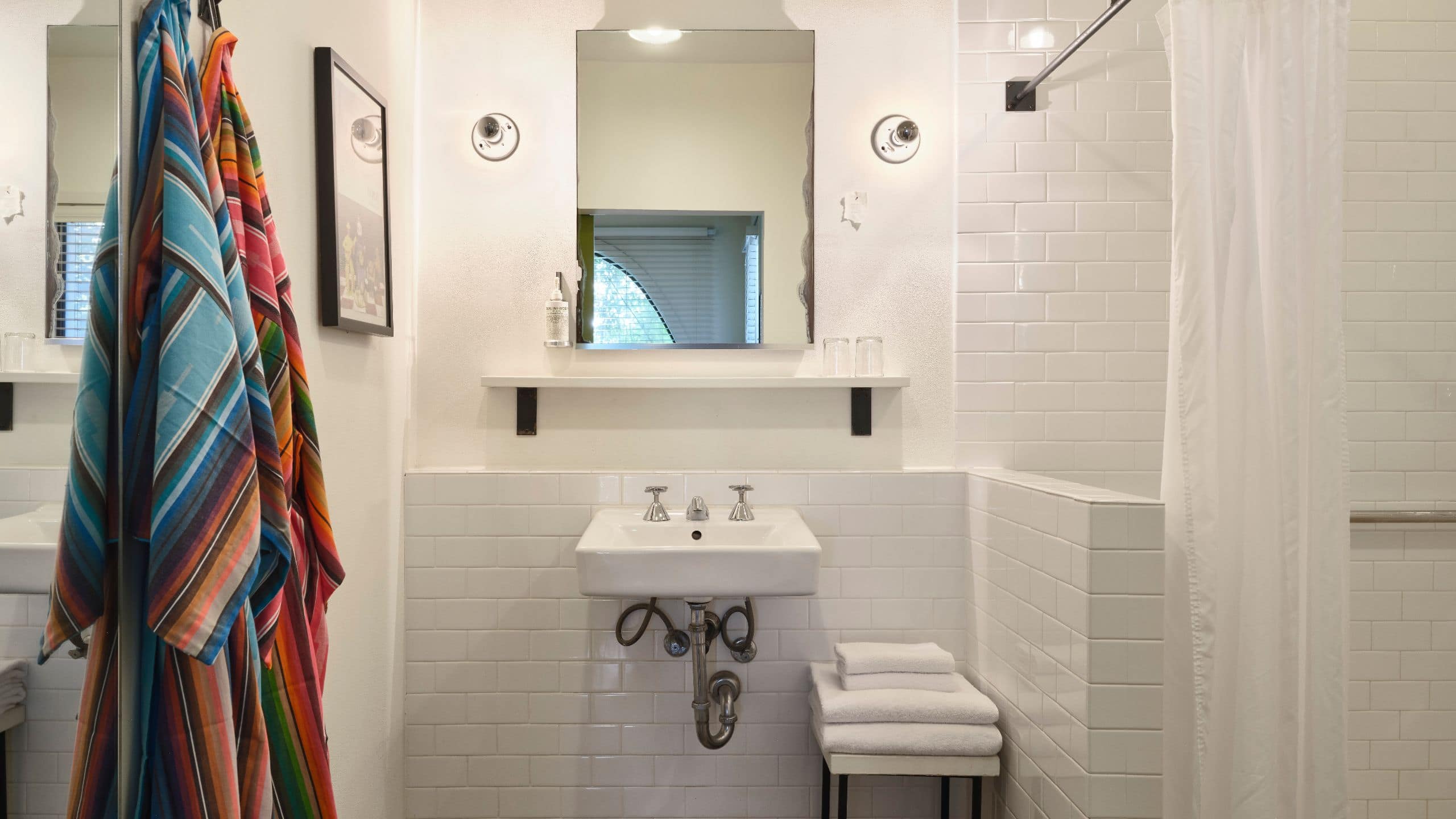 4 of 4 Hotel San José, Bunkhouse Hotels Courtyard Suite Bathroom  Setup