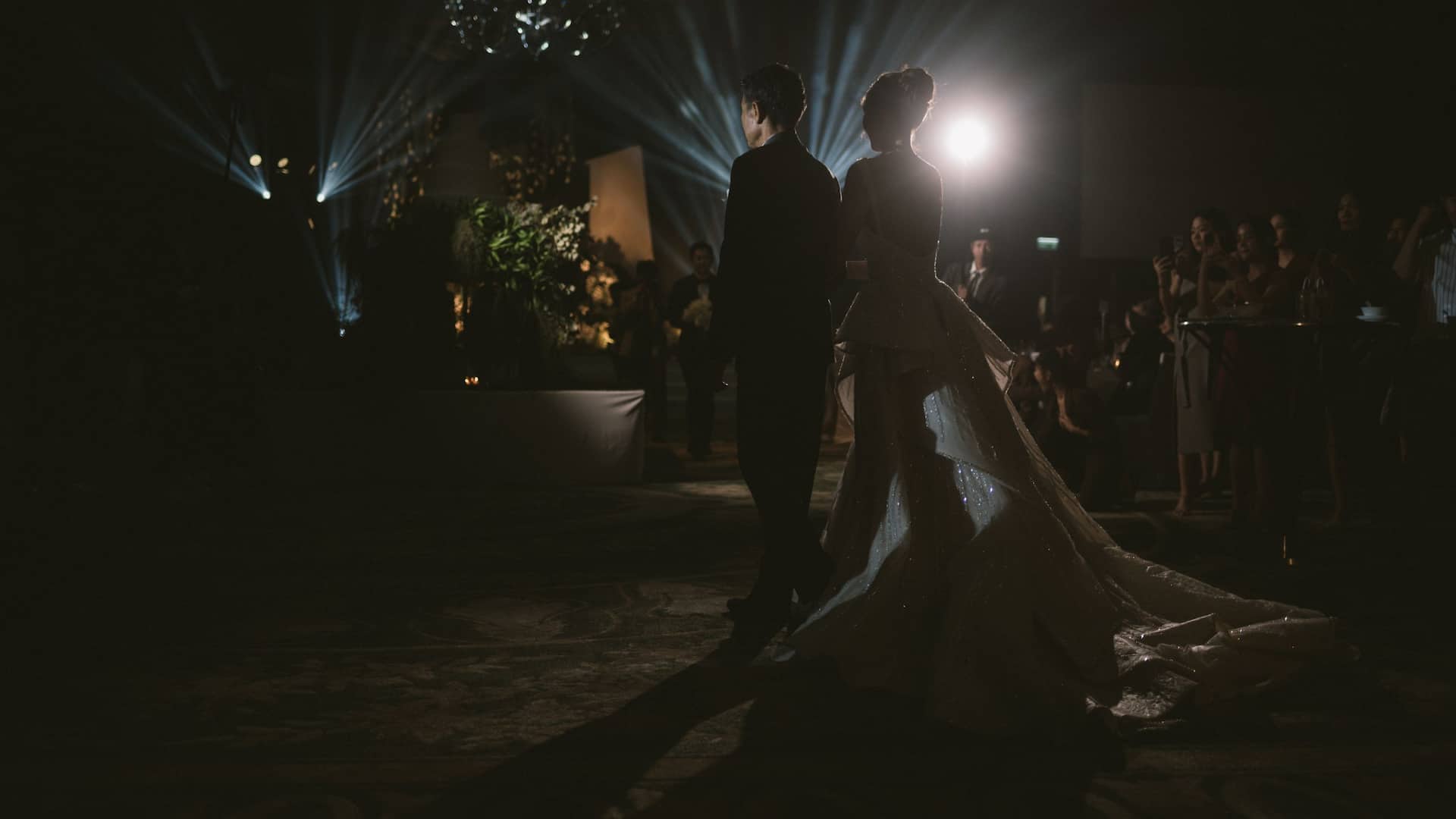 Grand Hyatt Erawan Bangkok Wedding Gloy Gym Grand Ballroom Reception Couple