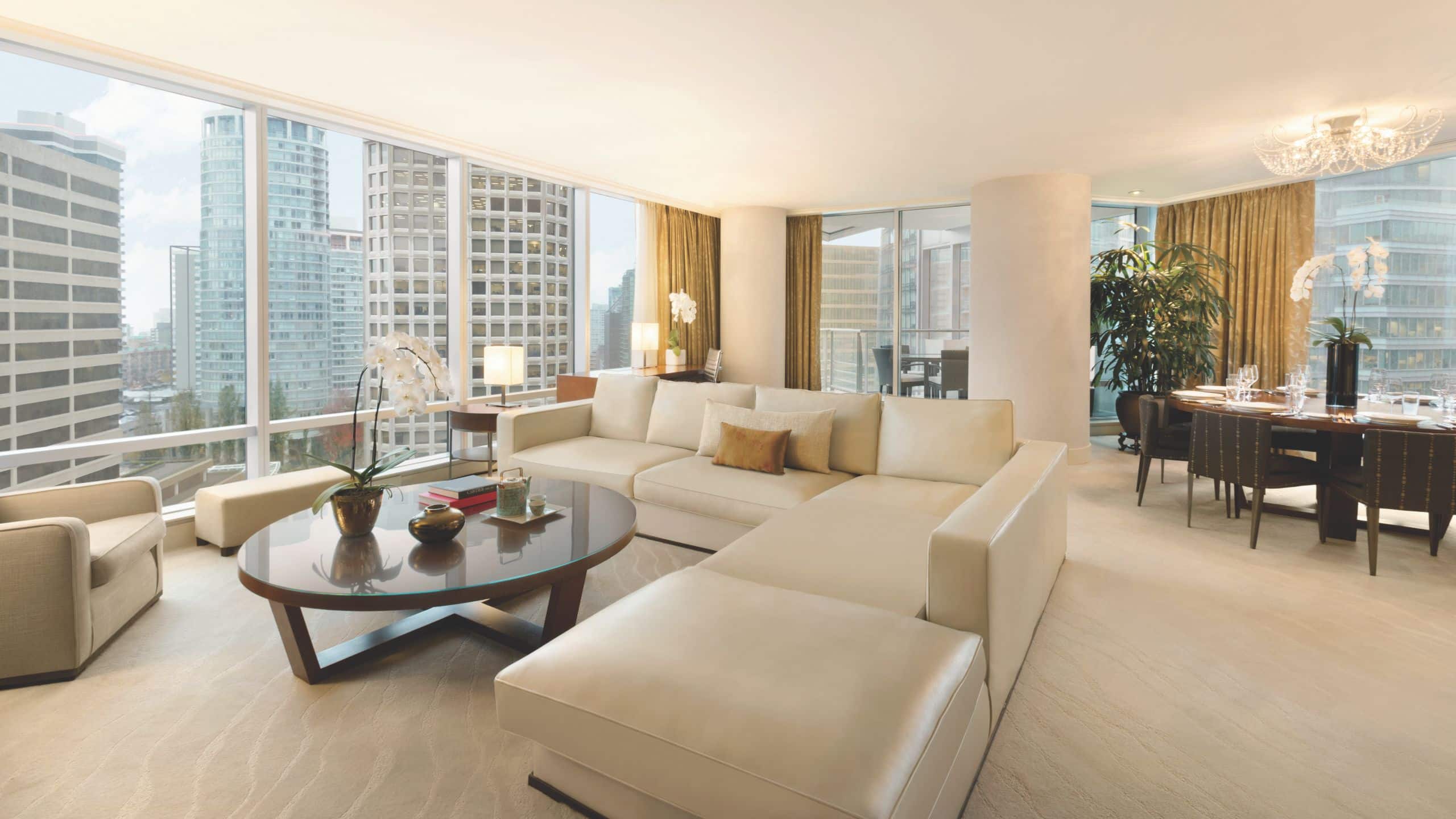 1 of 5 Hyatt Vancouver Downtown Alberni Penthouse Suite Living Room