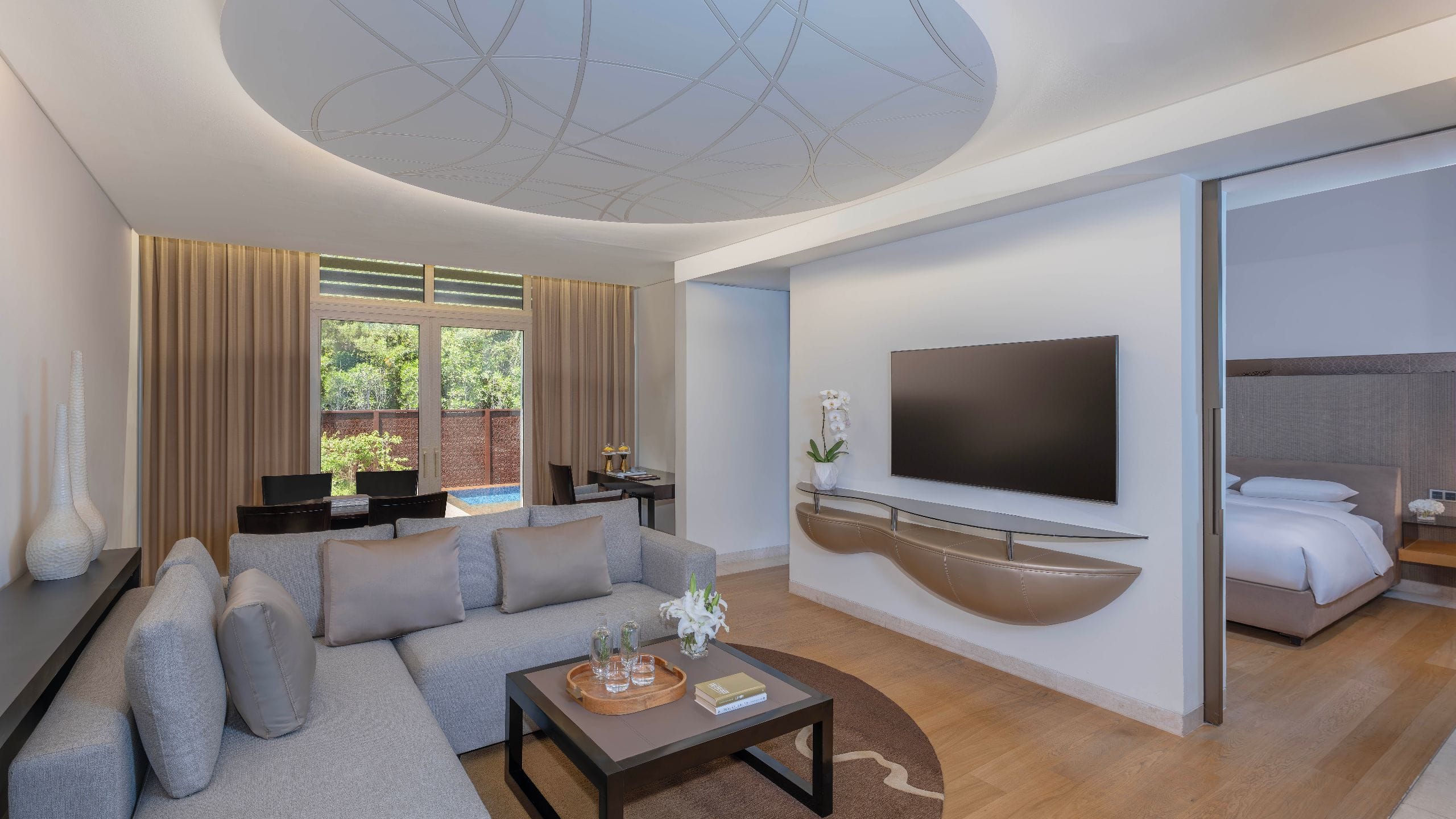 Park Hyatt Abu Dhabi Hotel and Villas Garden Villa Living Room