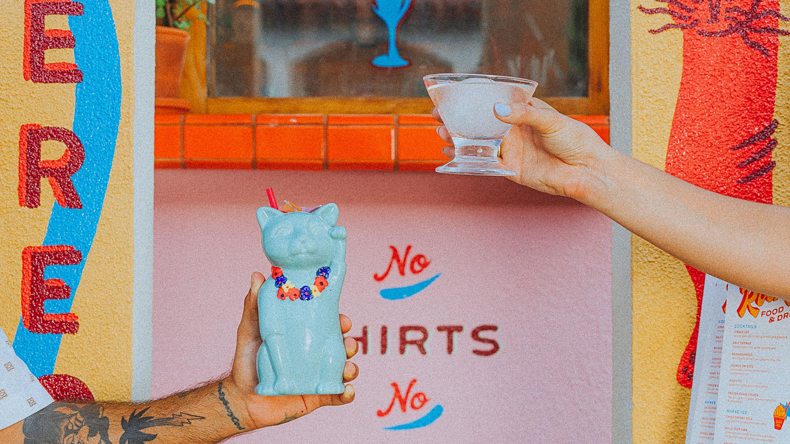 Austin Motel, Bunkhouse Hotels Rockys Cat Drink