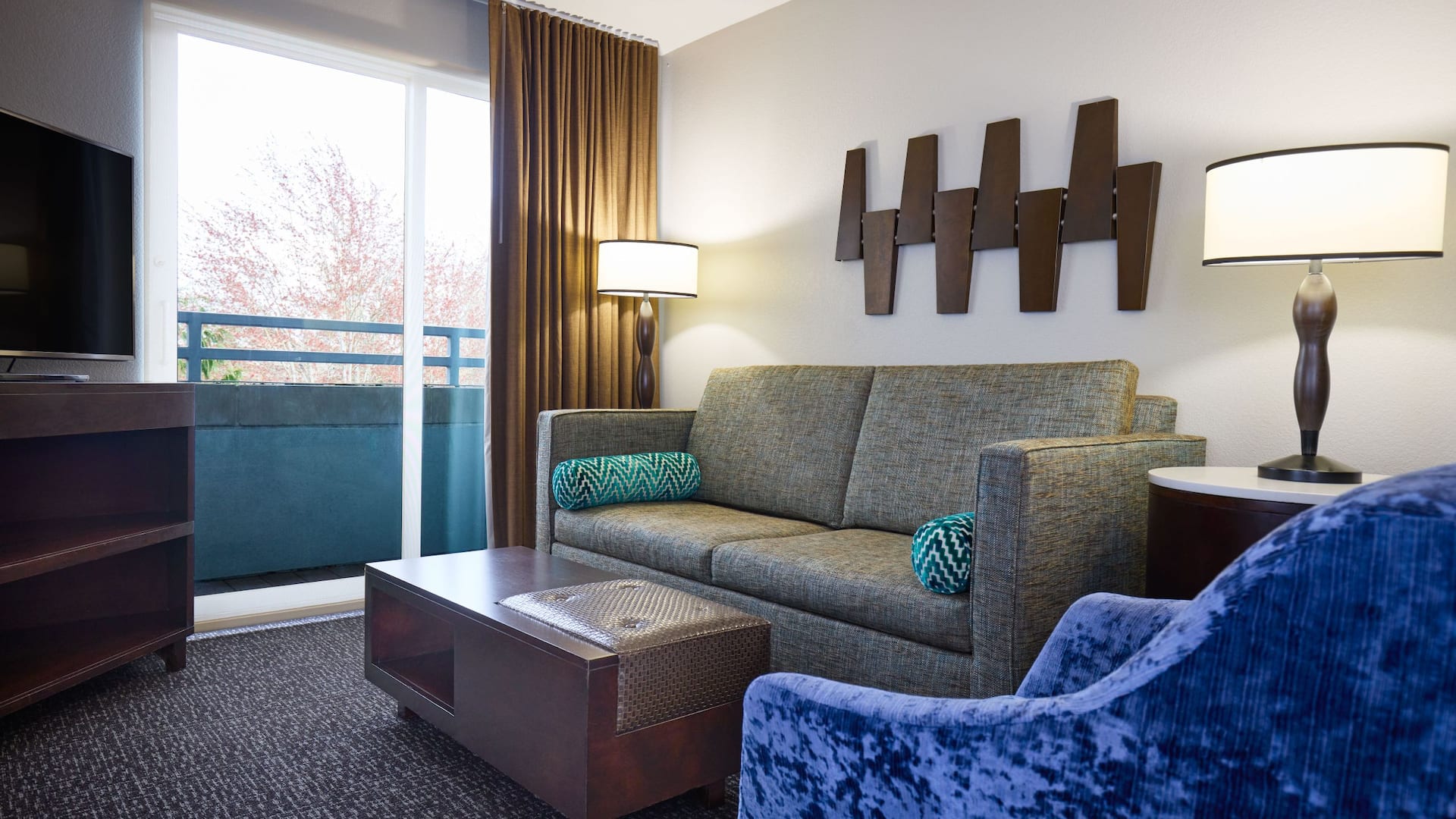 2 of 8 Hyatt House Seattle/Redmond One Bedroom Suite Living Area Angle