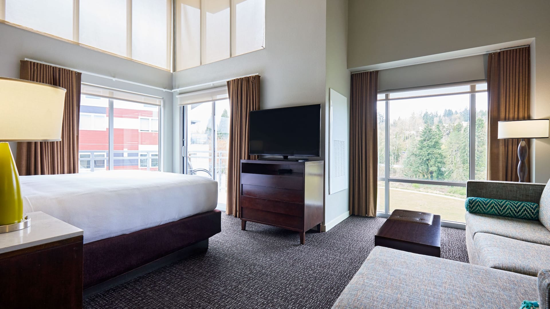 Hyatt House Seattle/Redmond Studio Tower Overall With View