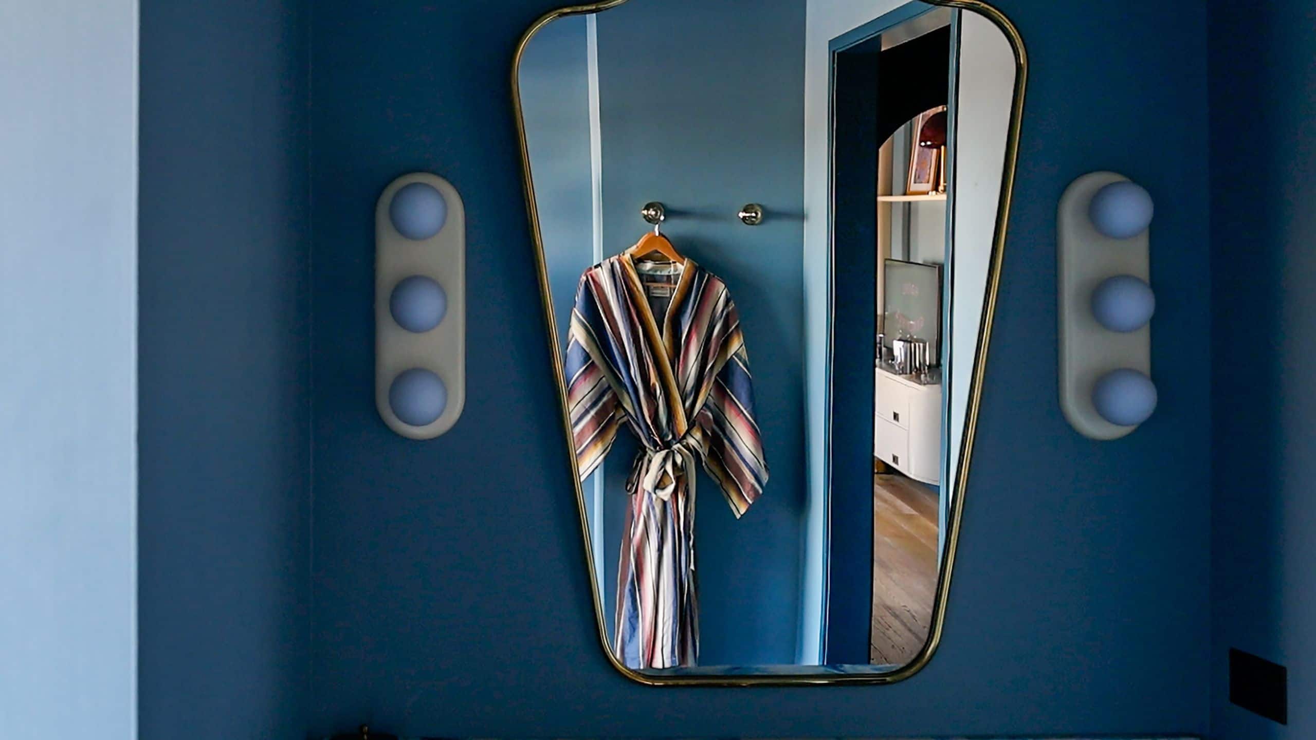 4 of 5 Hotel Genevieve Bathrobe Reflection