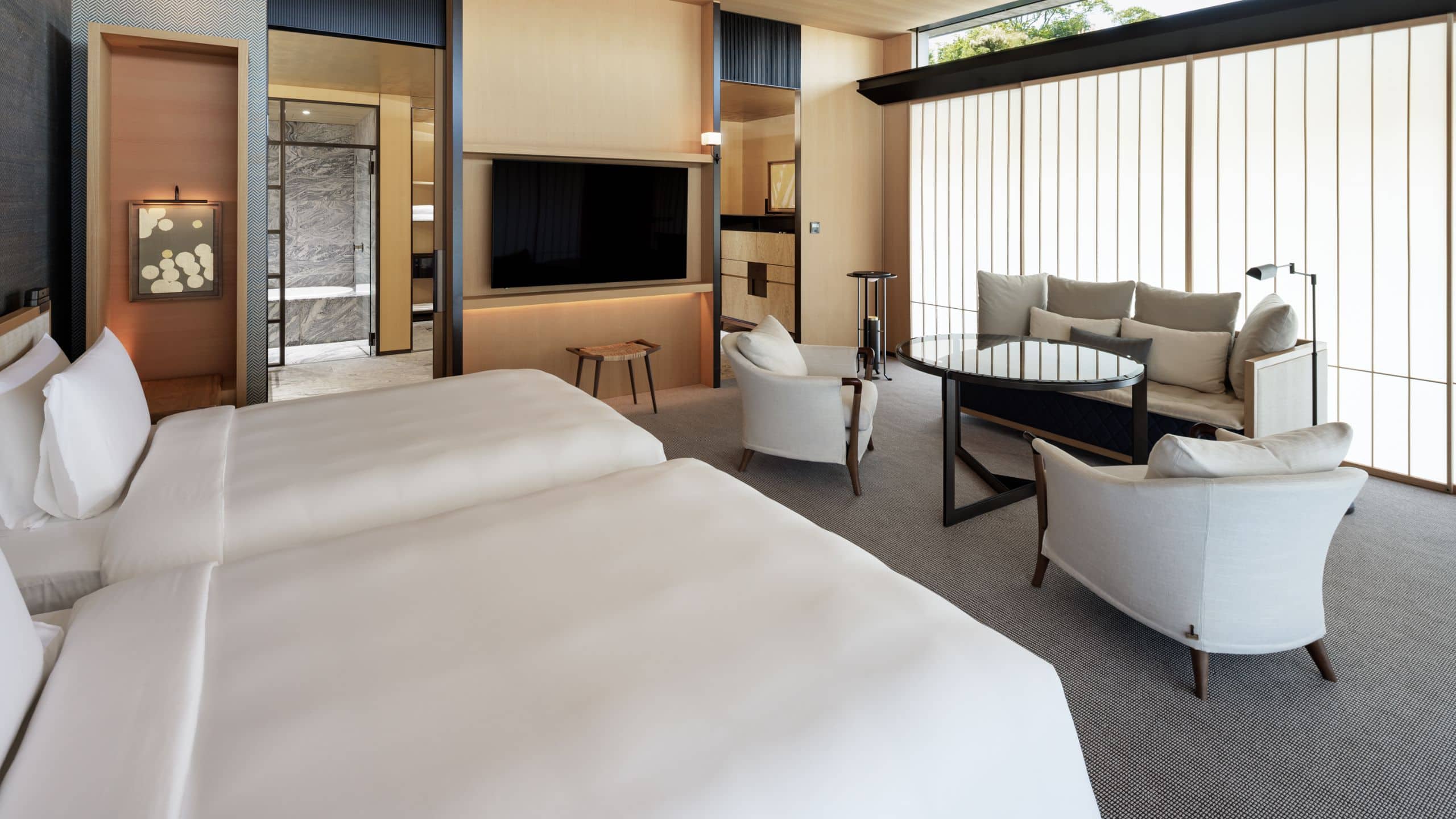 2 of 5 Park Hyatt Kyoto Deluxe Twin 601 Reverse Angle