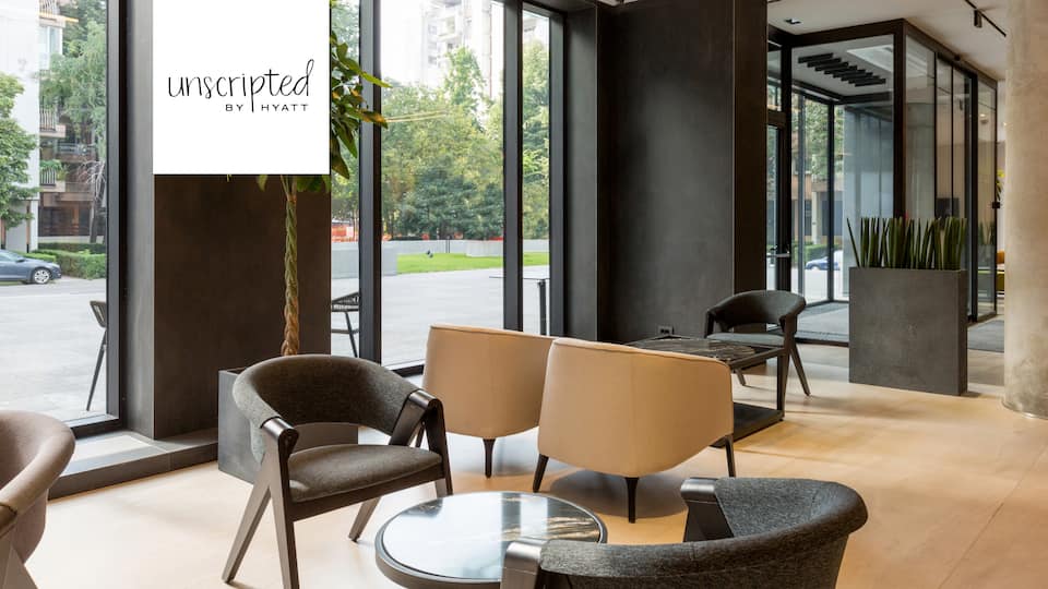 Empty Lobby with Chairs
