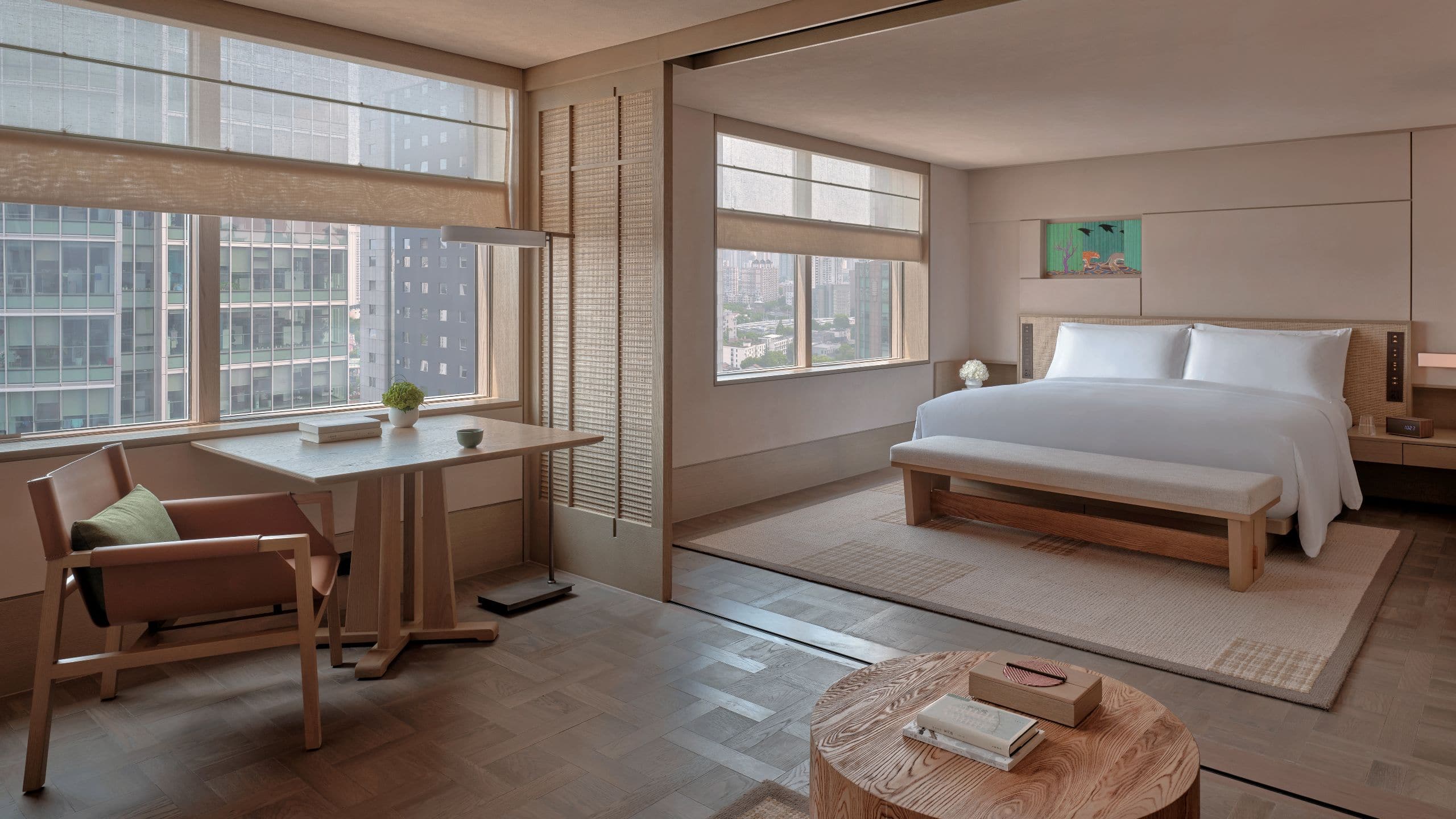 Alila Shanghai Deluxe Suite King Bedroom
