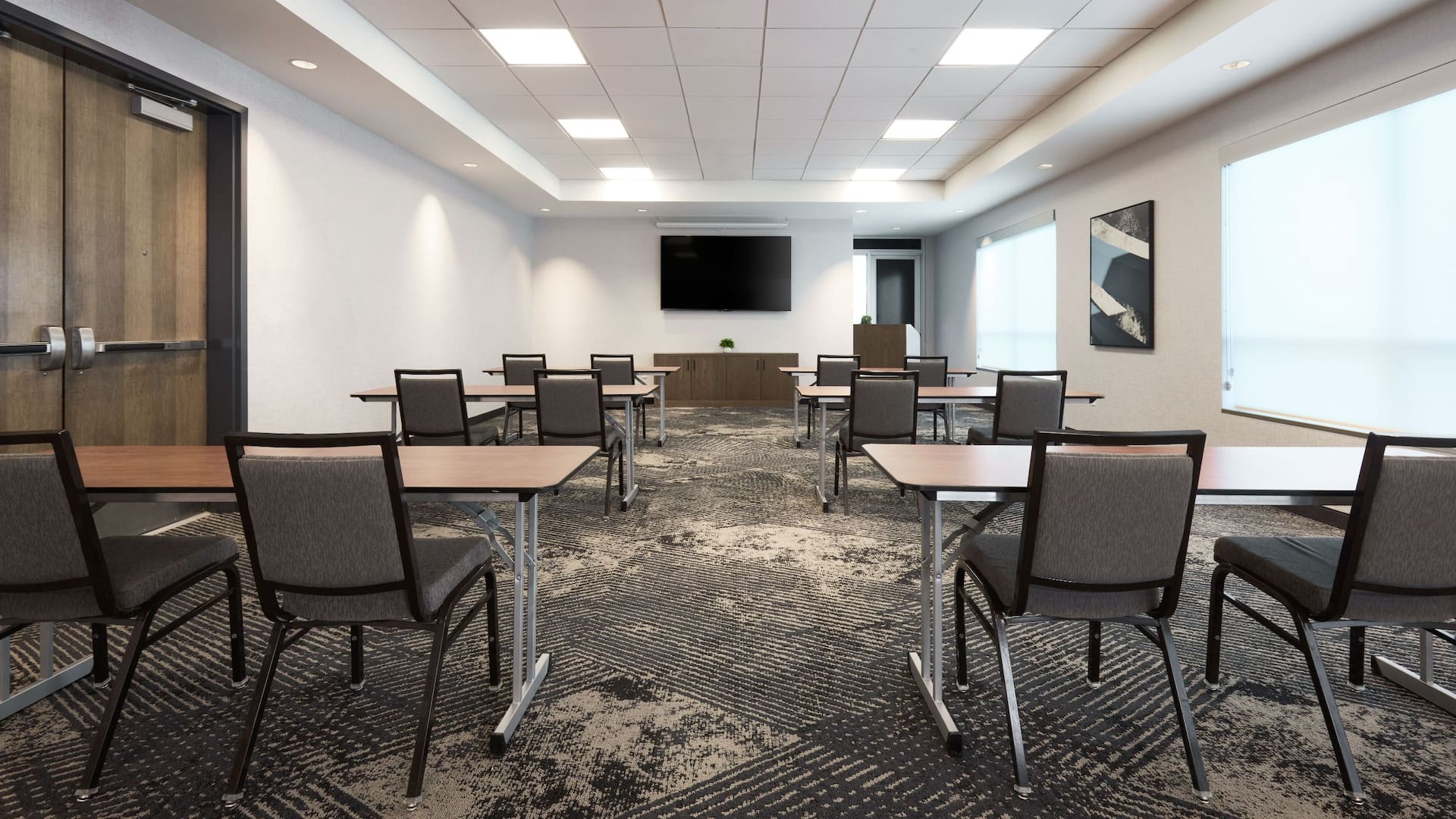 4 of 4 Hyatt Place Salt Lake City/Downtown/The Gateway Meeting Space Classroom Close Up