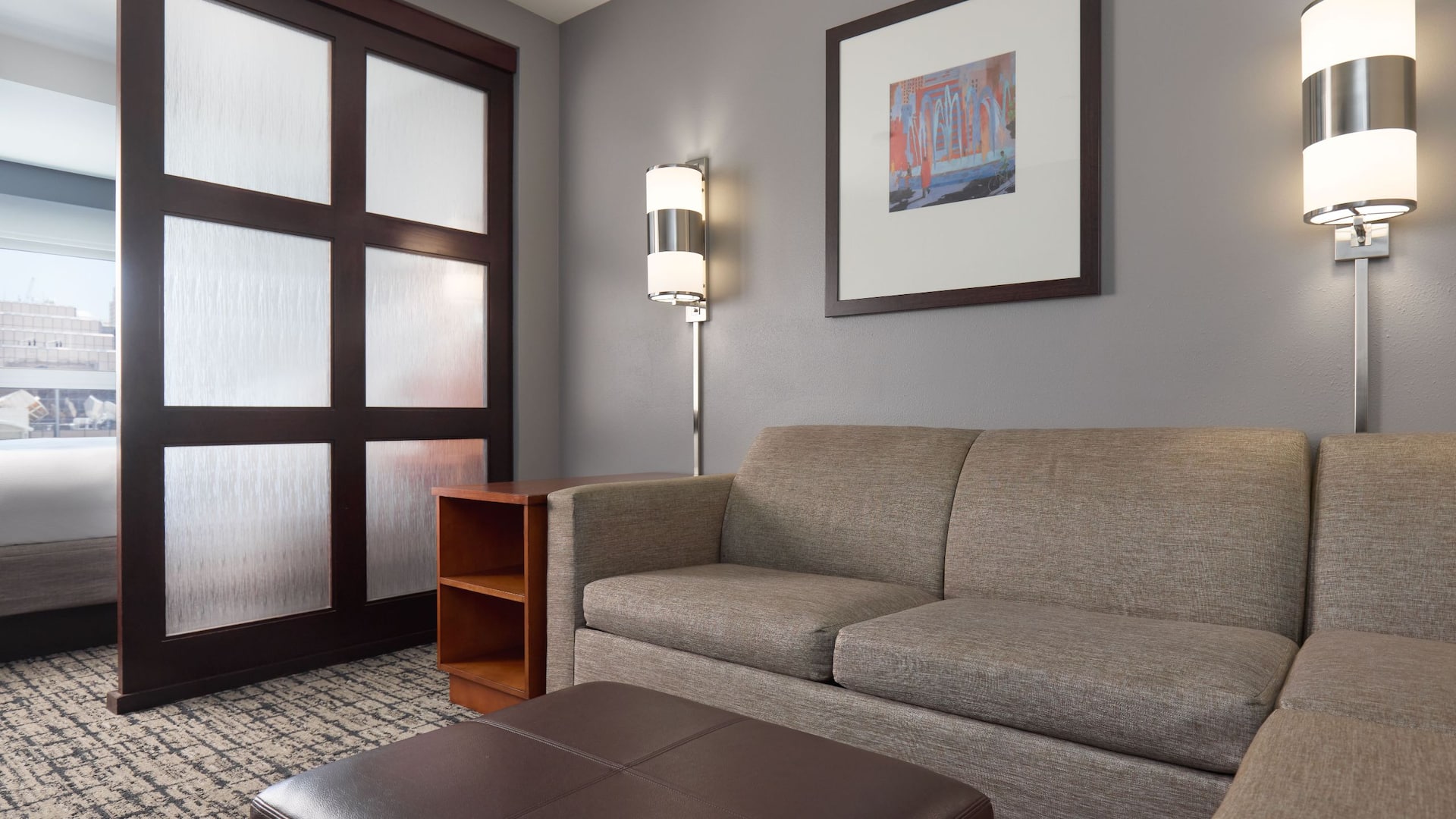 2 of 8 Hyatt Place Salt Lake City/Downtown/The Gateway King Guest Room Cozy Corner