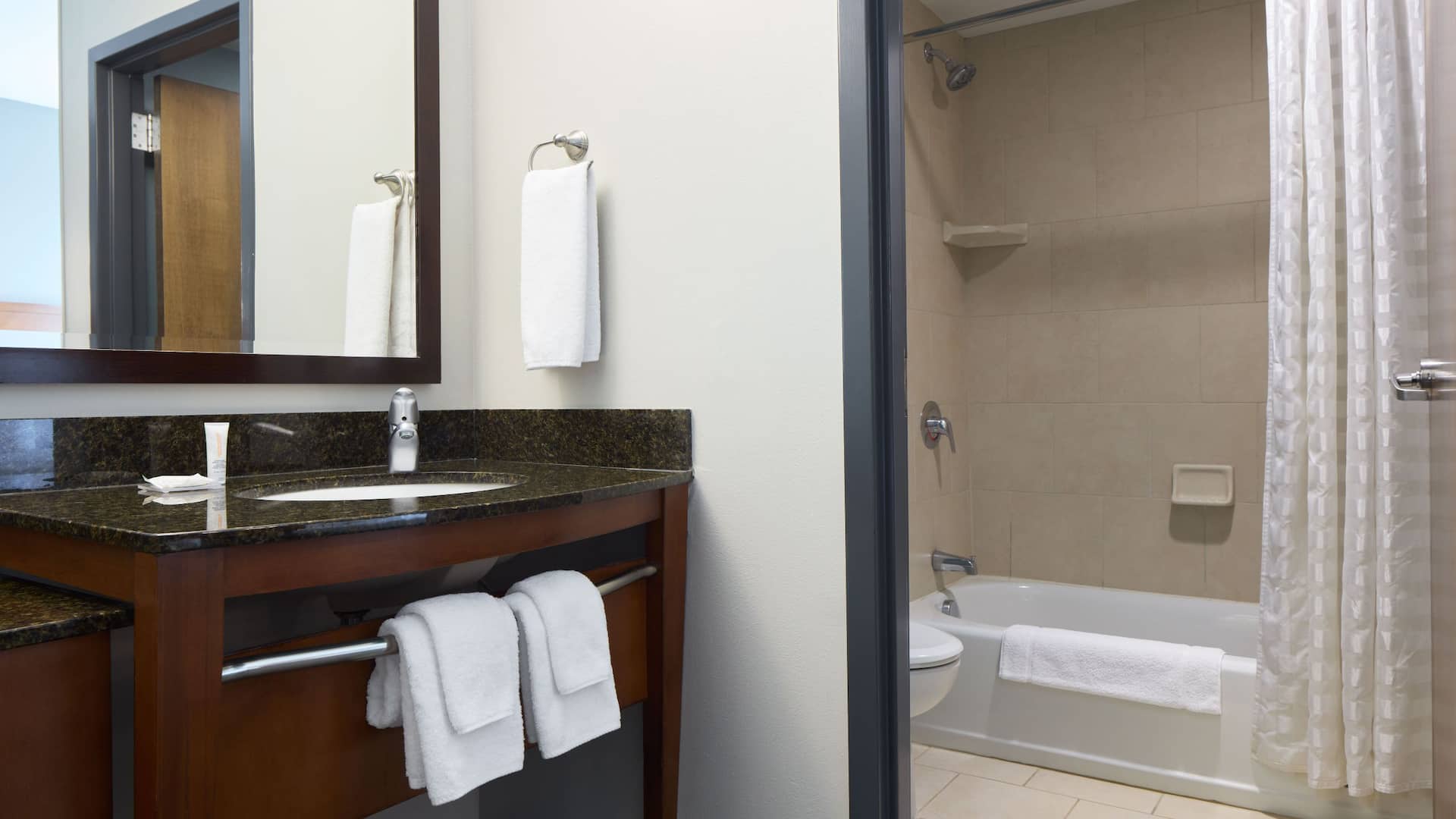 8 of 9 Hyatt Place Salt Lake City/Downtown/The Gateway Two Queen Beds Bathroom Tub