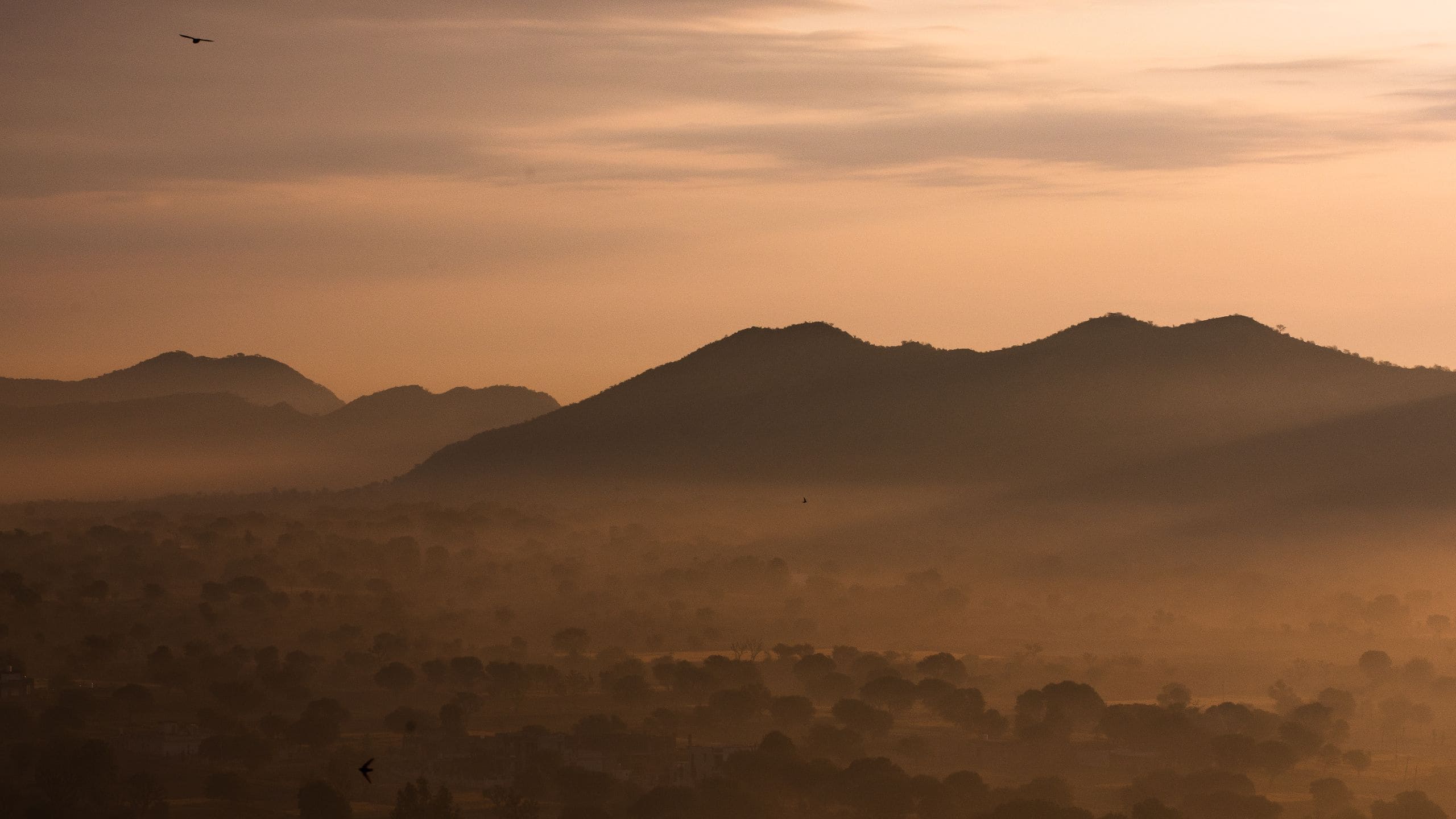 Alila Fort Bishangarh Sunrise With Aravalli Hills